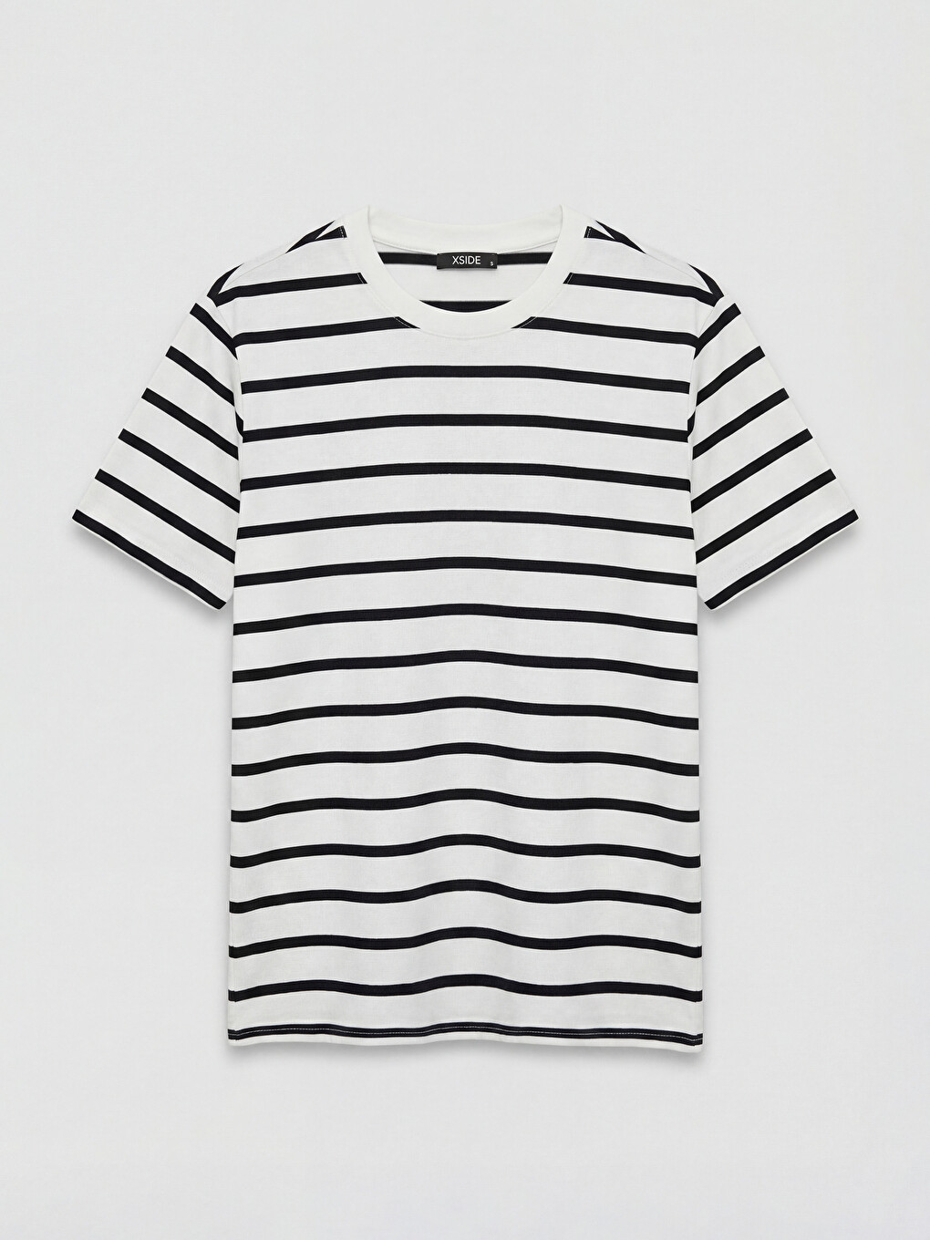 Crew Neck Striped Men's T-Shirt-4