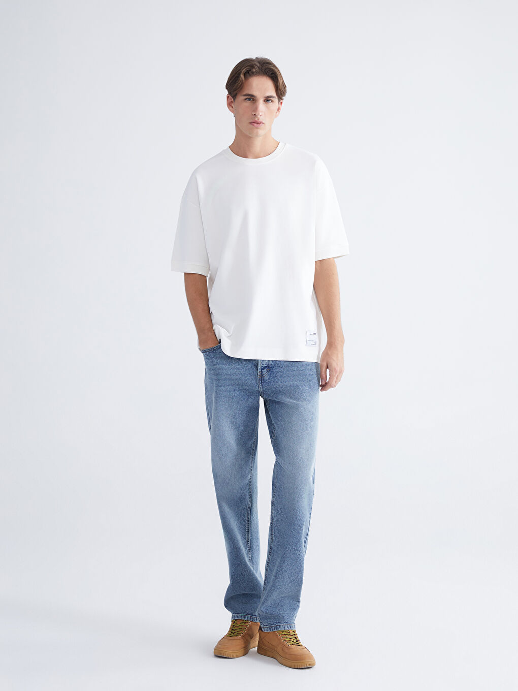 تيشيرت ياقة دائرية للرجال-1