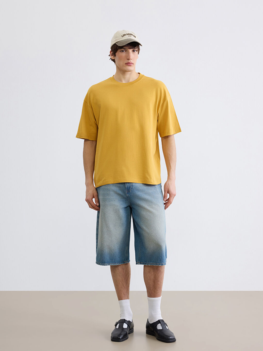 Crew Neck Short Sleeve Basic Men's T-Shirt-1