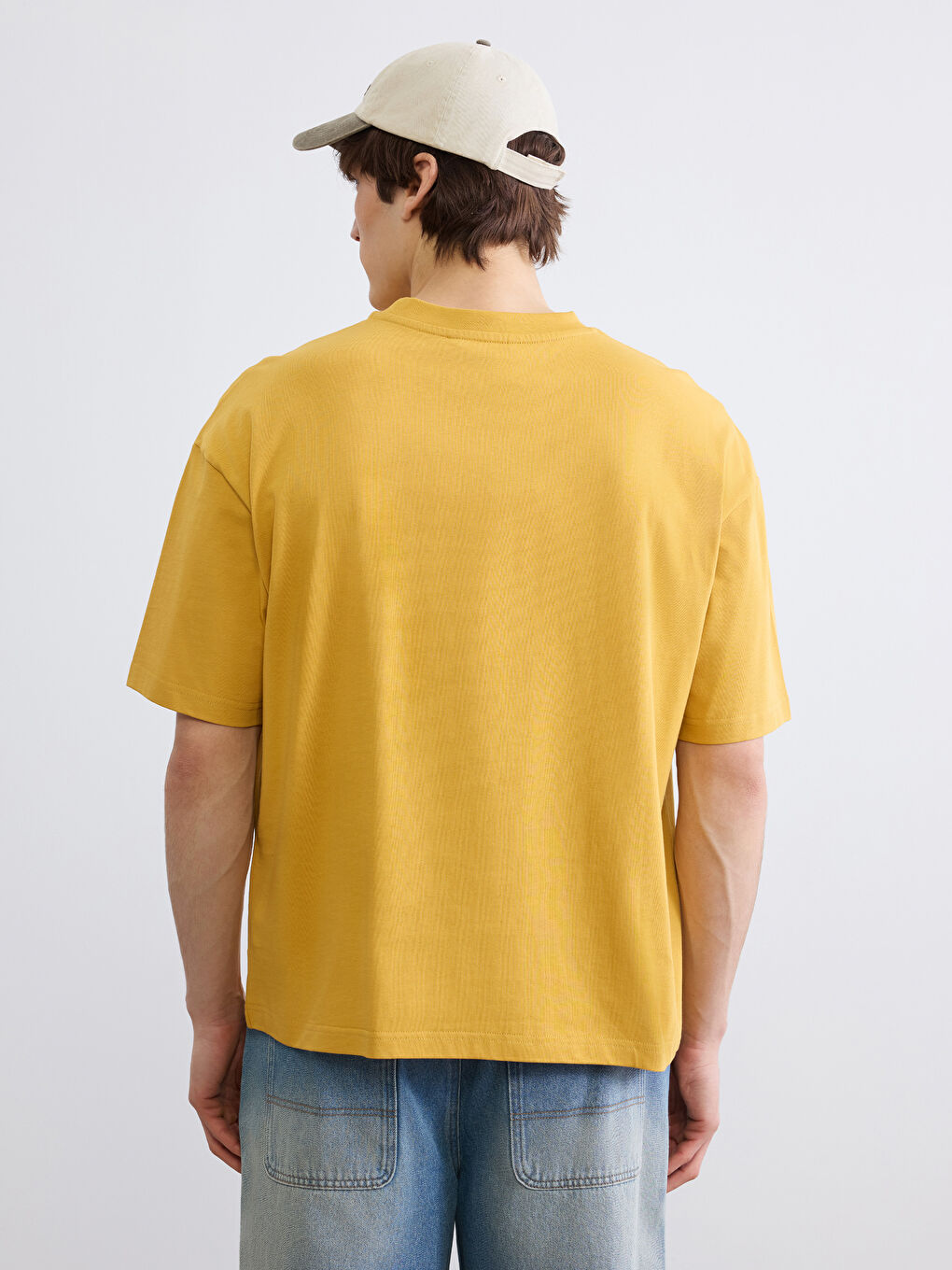 Crew Neck Short Sleeve Basic Men's T-Shirt-3