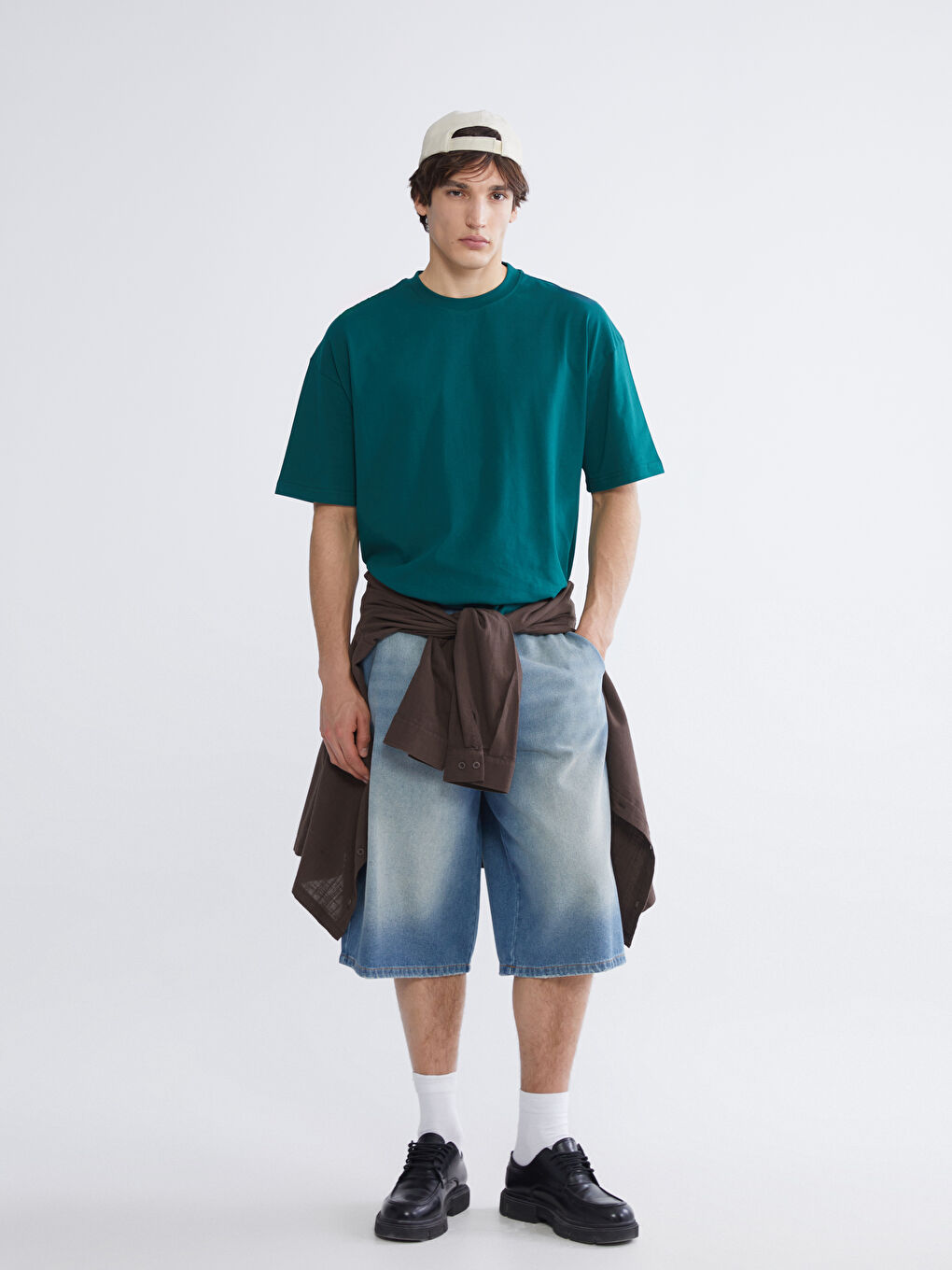 Crew Neck Short Sleeve Basic Men's T-Shirt-1