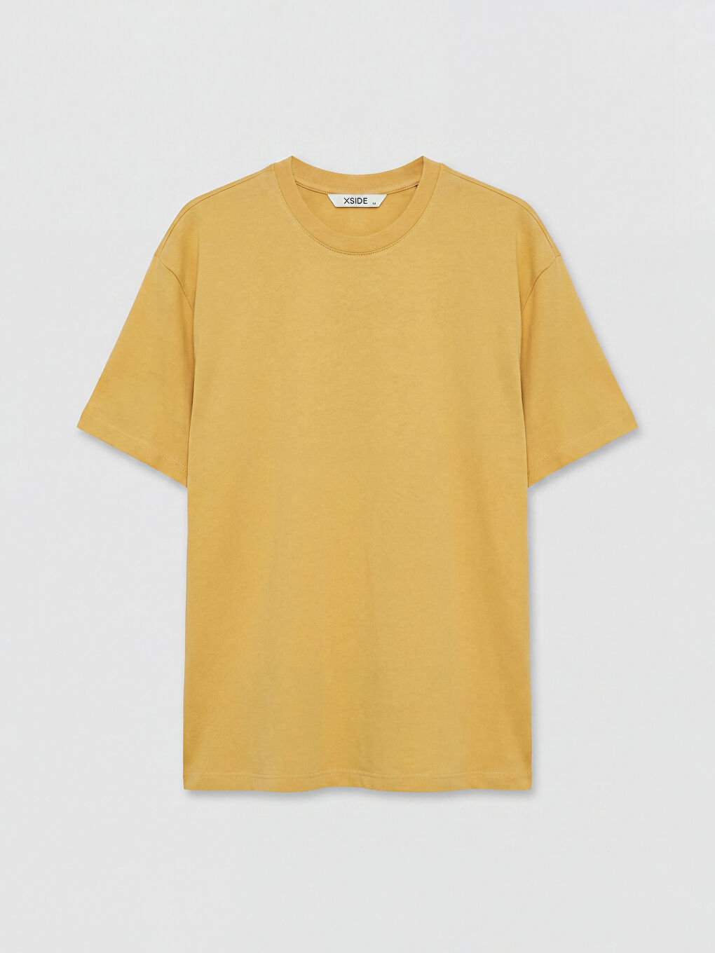 تي شيرت رجالي أساسي واسع القصة من قطن 100٪