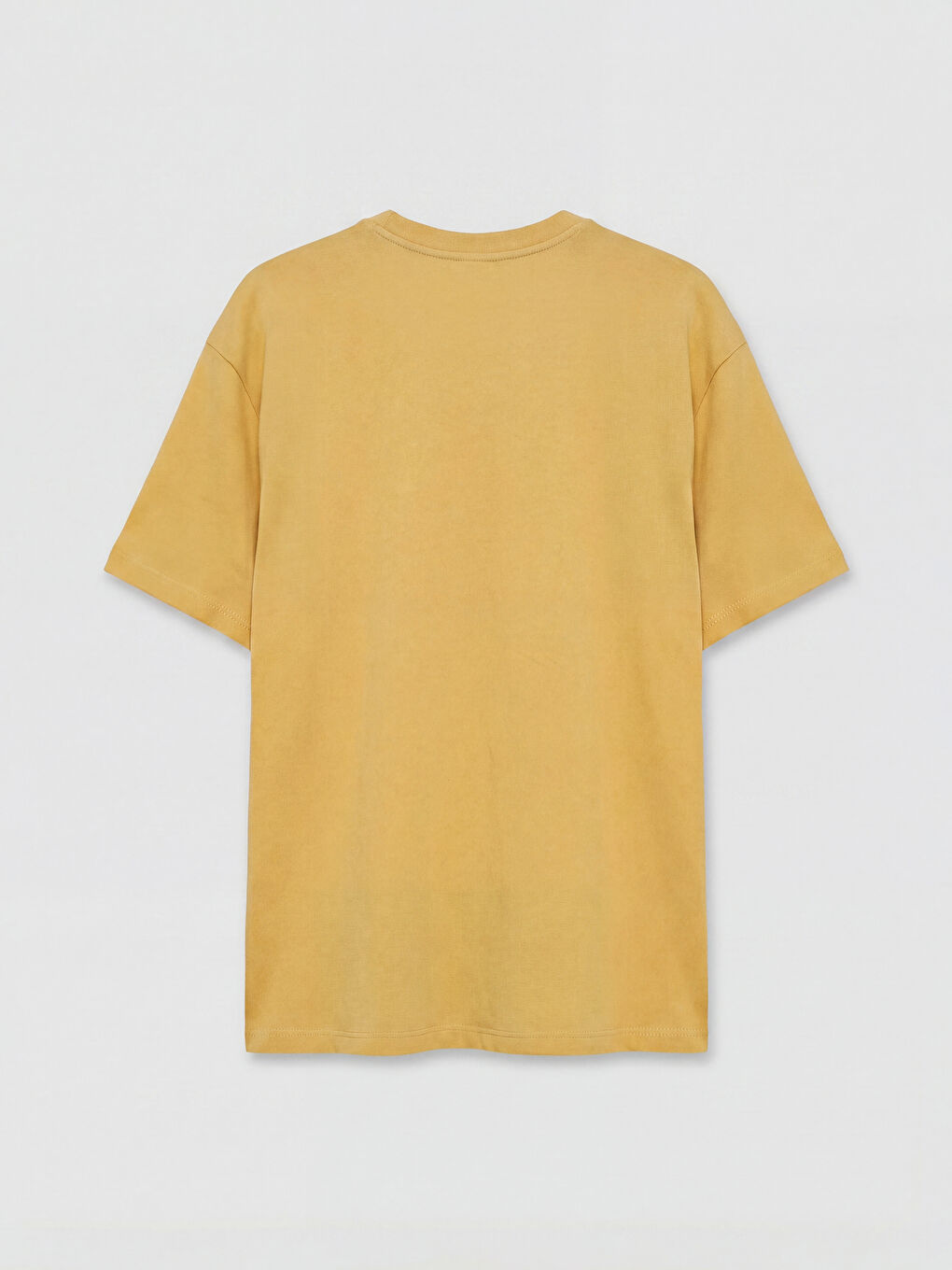 تي شيرت رجالي أساسي واسع القصة من قطن 100٪-1