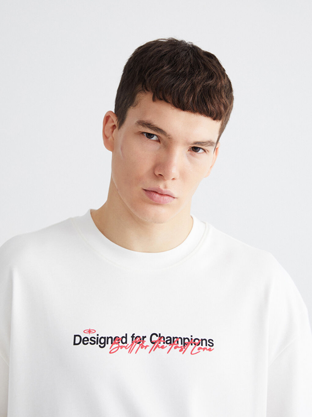 Crew Neck Printed Jersey Men's T-Shirt