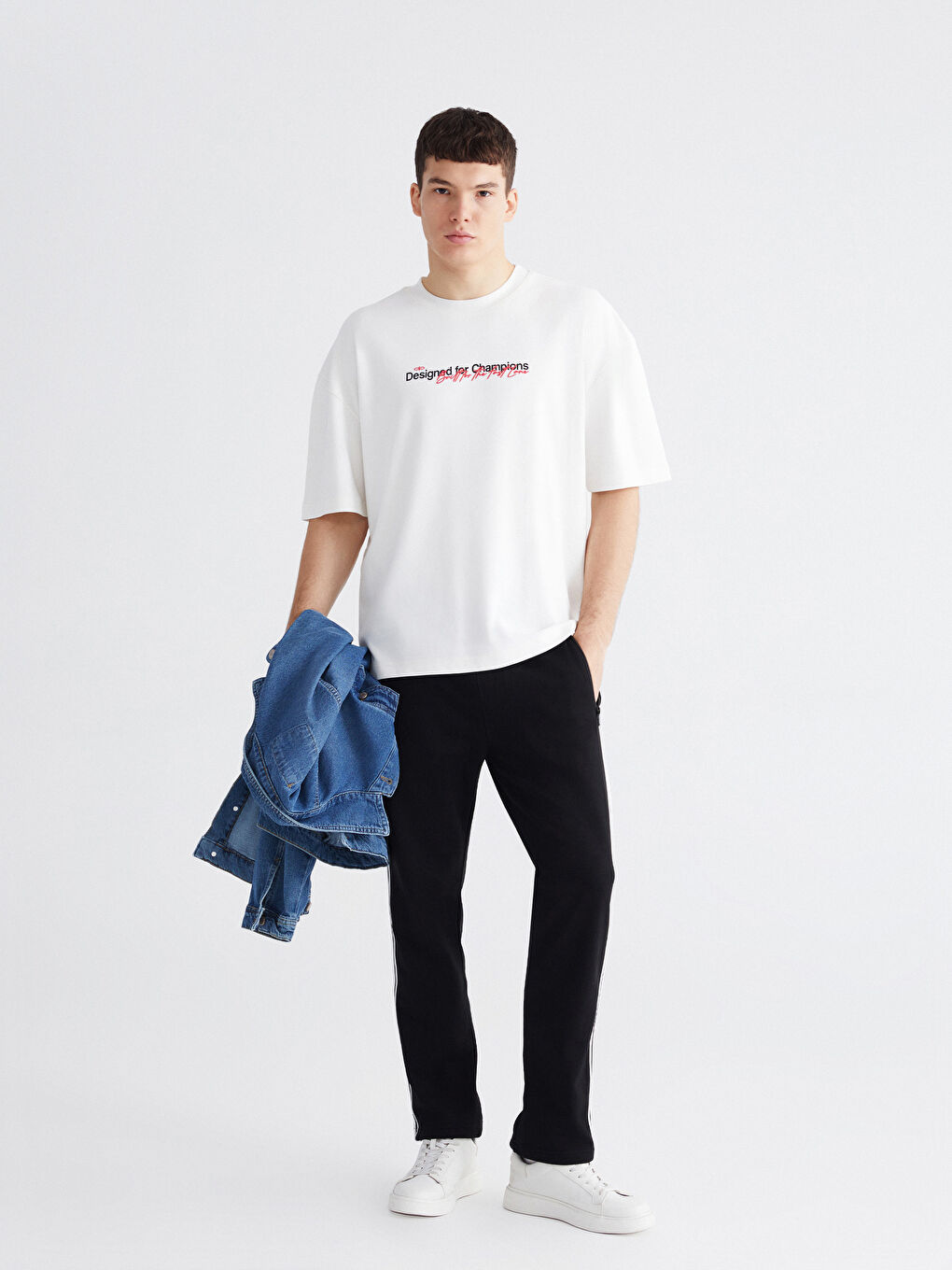 Crew Neck Printed Jersey Men's T-Shirt-1