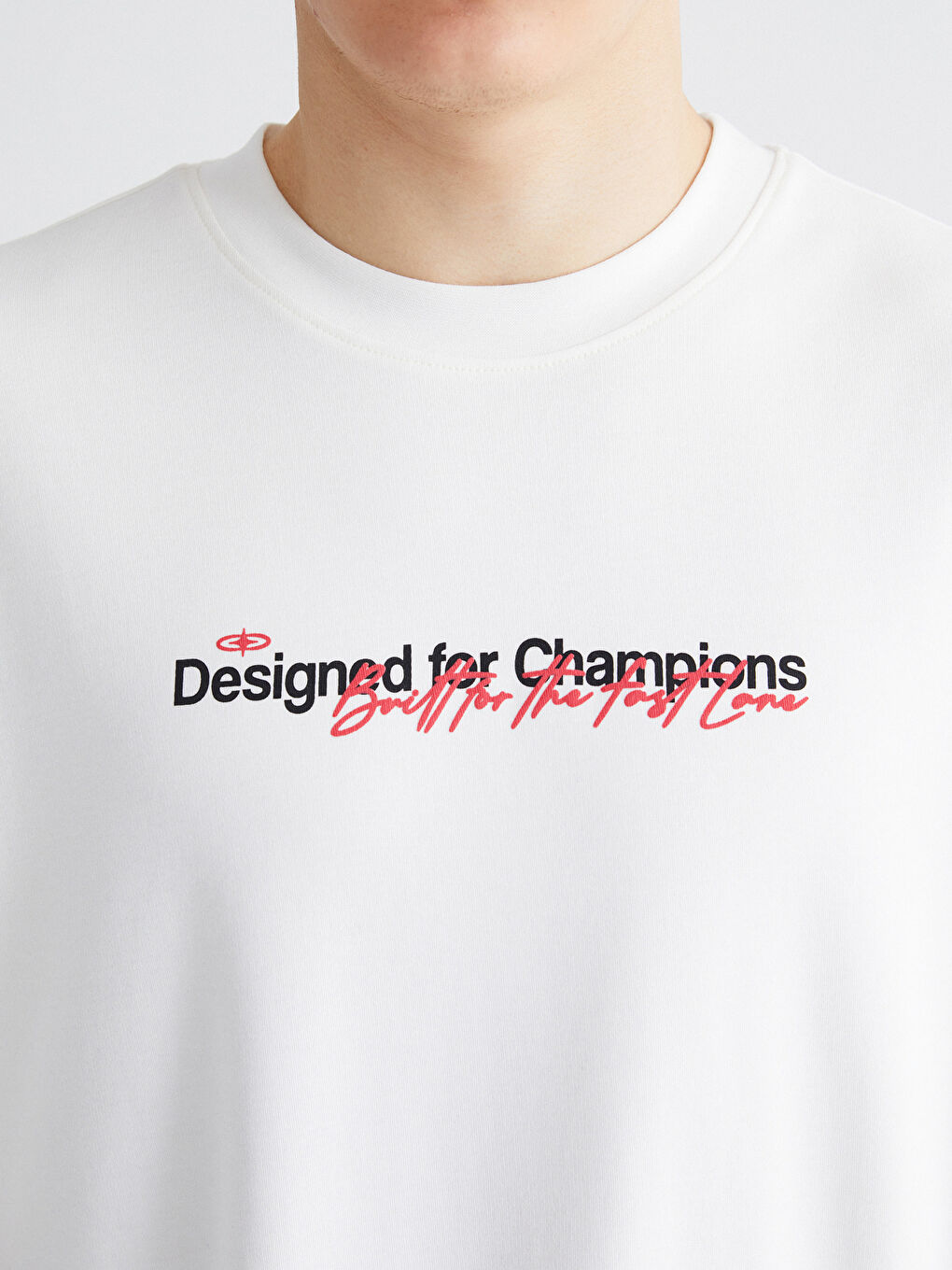 Crew Neck Printed Jersey Men's T-Shirt-2