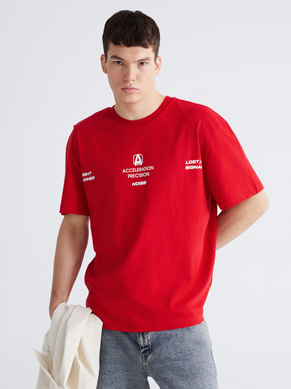 Crew Neck Printed Jersey Men's T-Shirt