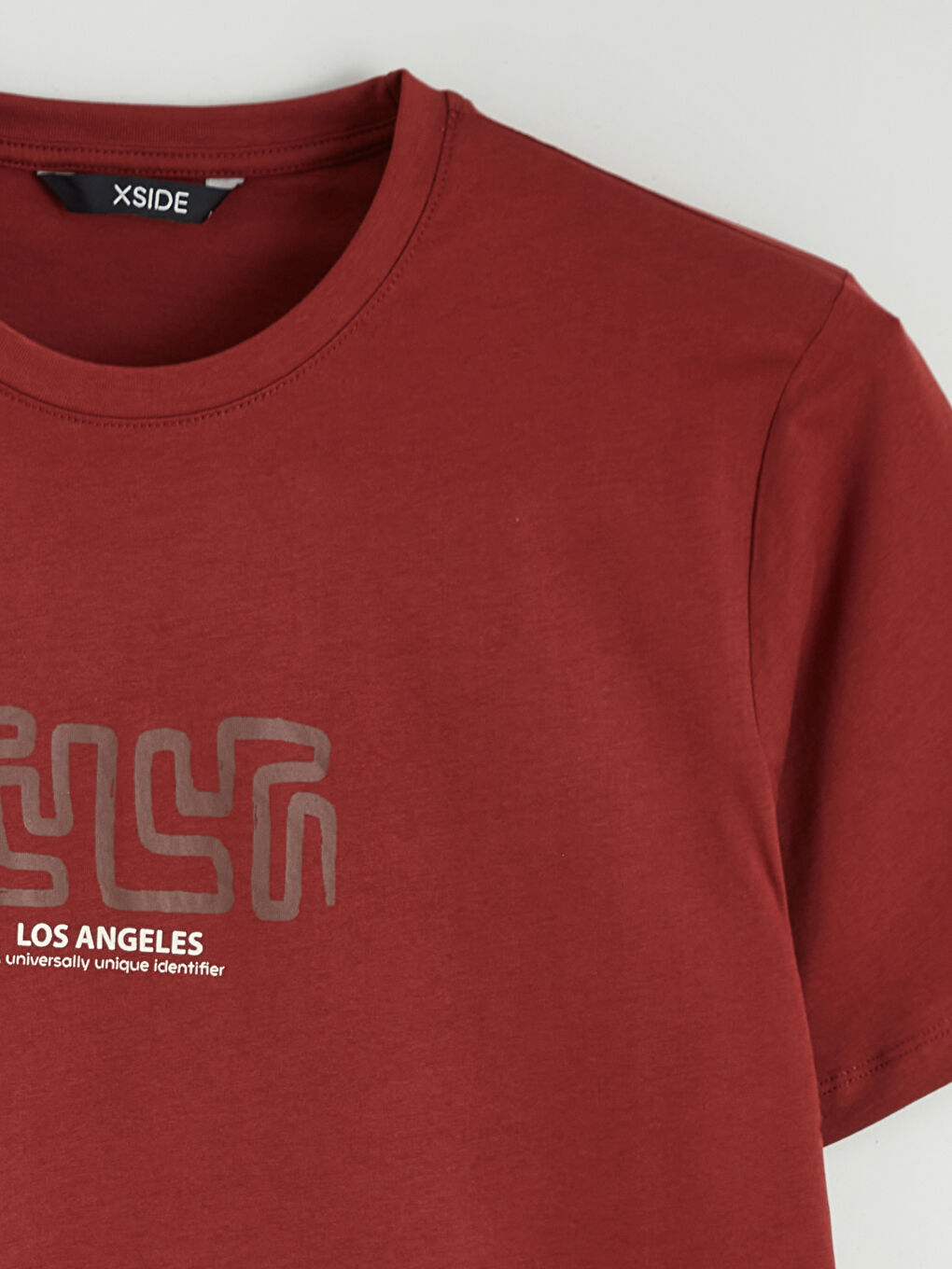 تيشيرت رجالي ياقة دائرية مطبوع جيرسي-5