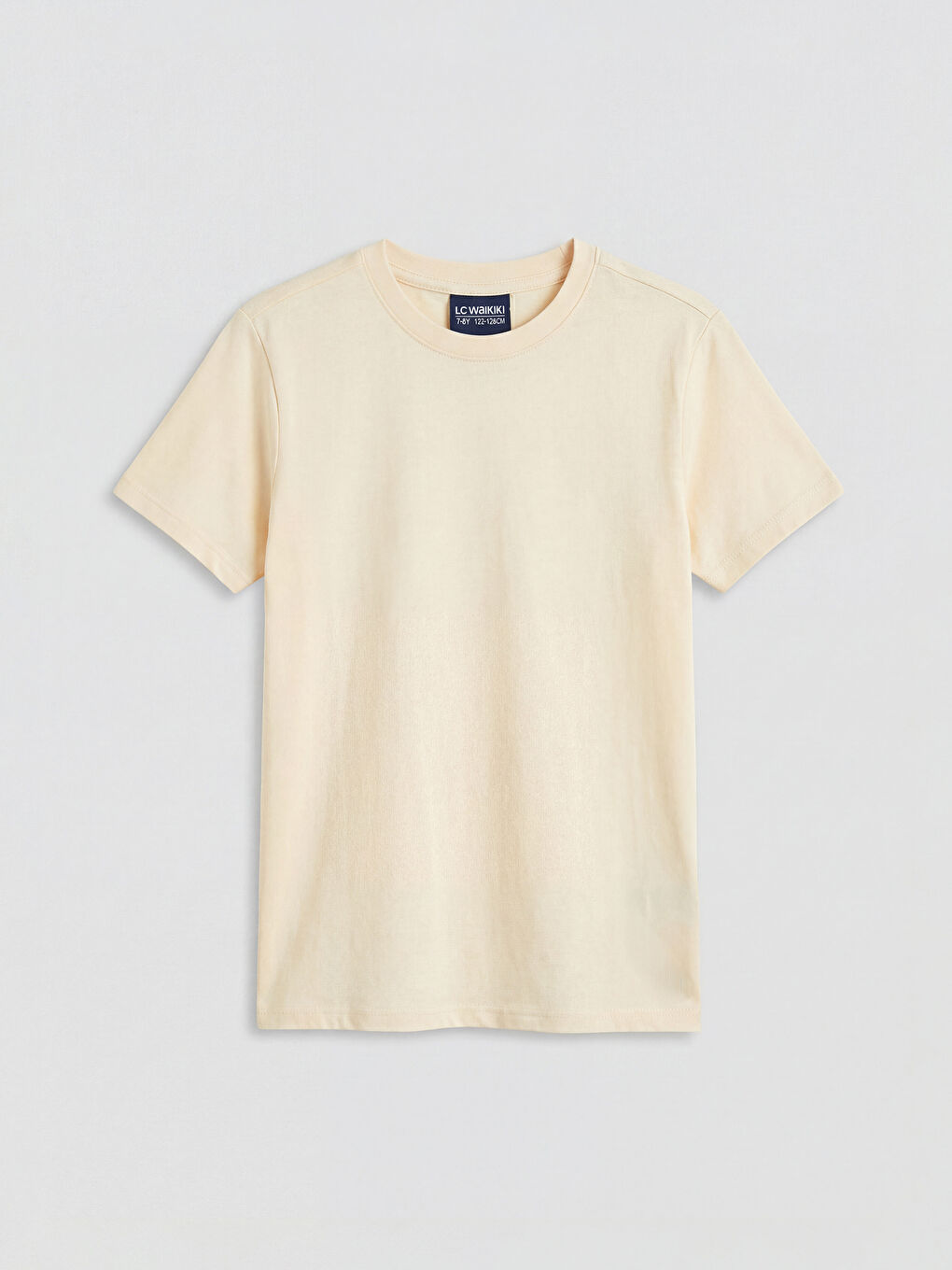 Sarı Kız Çocuk Bisiklet Yaka Fitilli Tişört