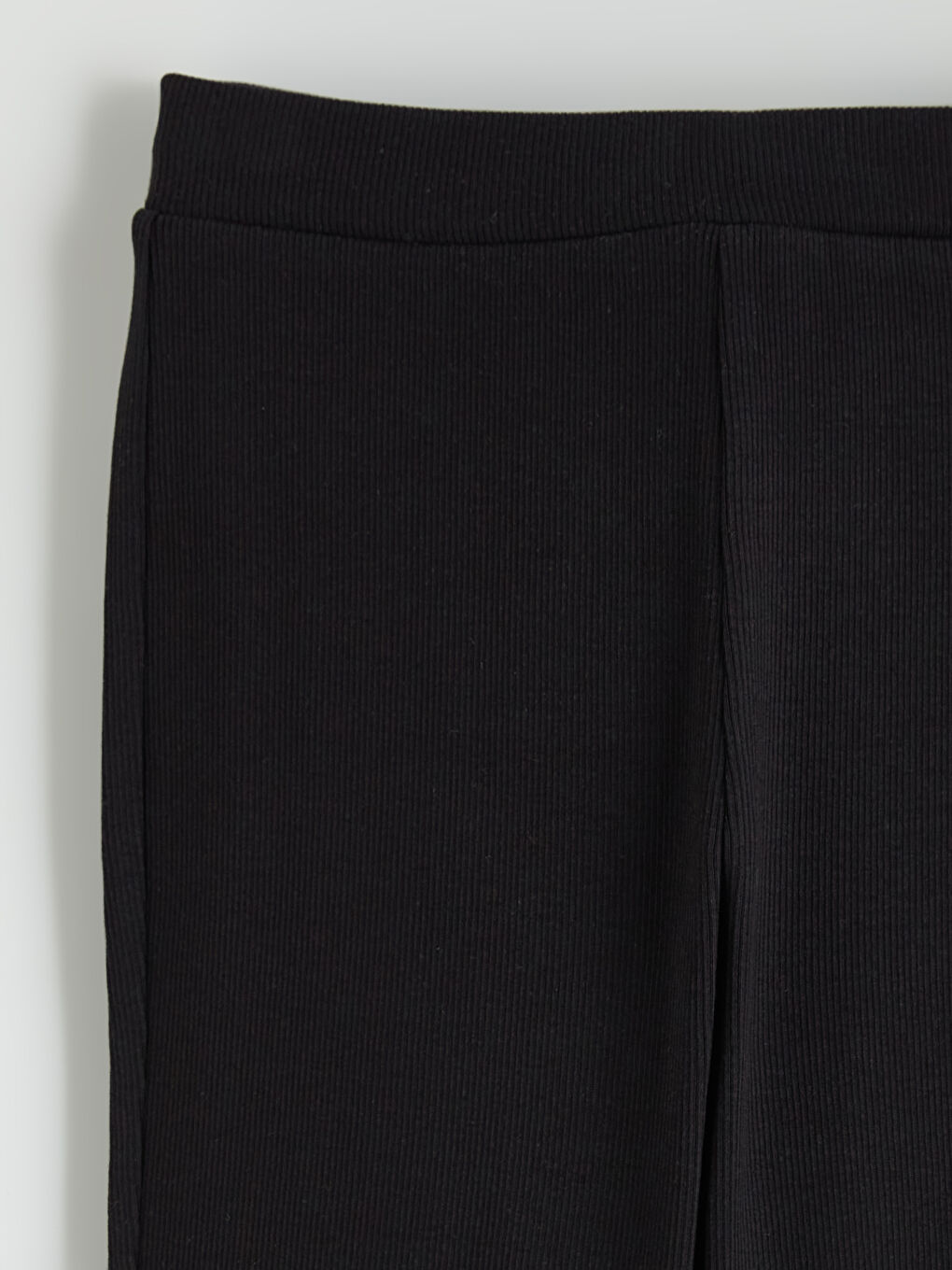 Siyah Fitilli İspanyol Paça Kız Çocuk Tayt-1