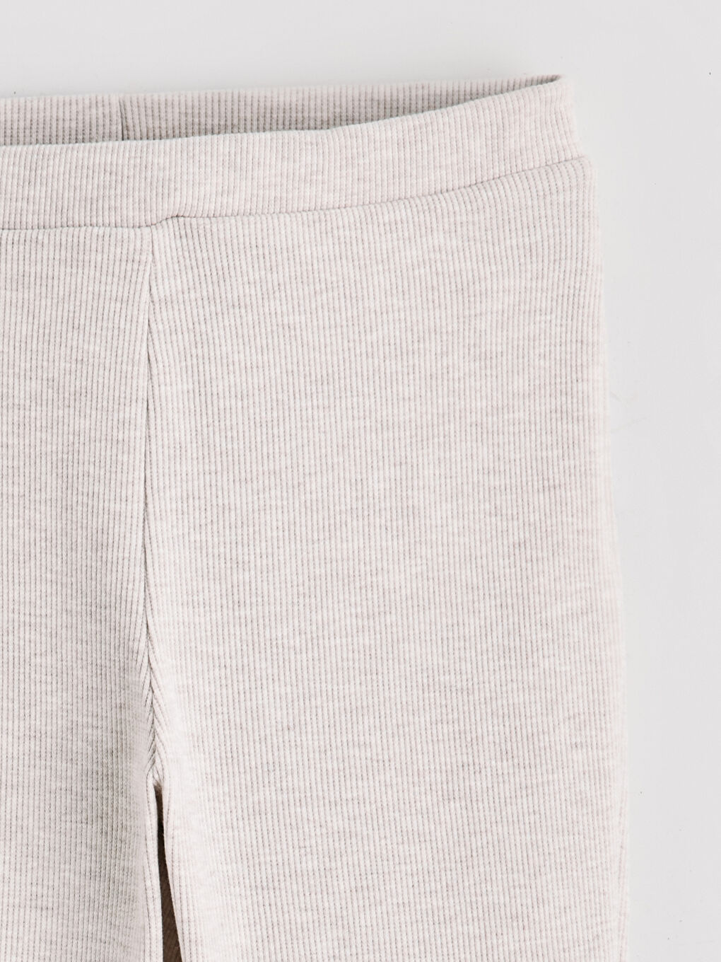 Bej Fitilli İspanyol Paça Kız Çocuk Tayt-1