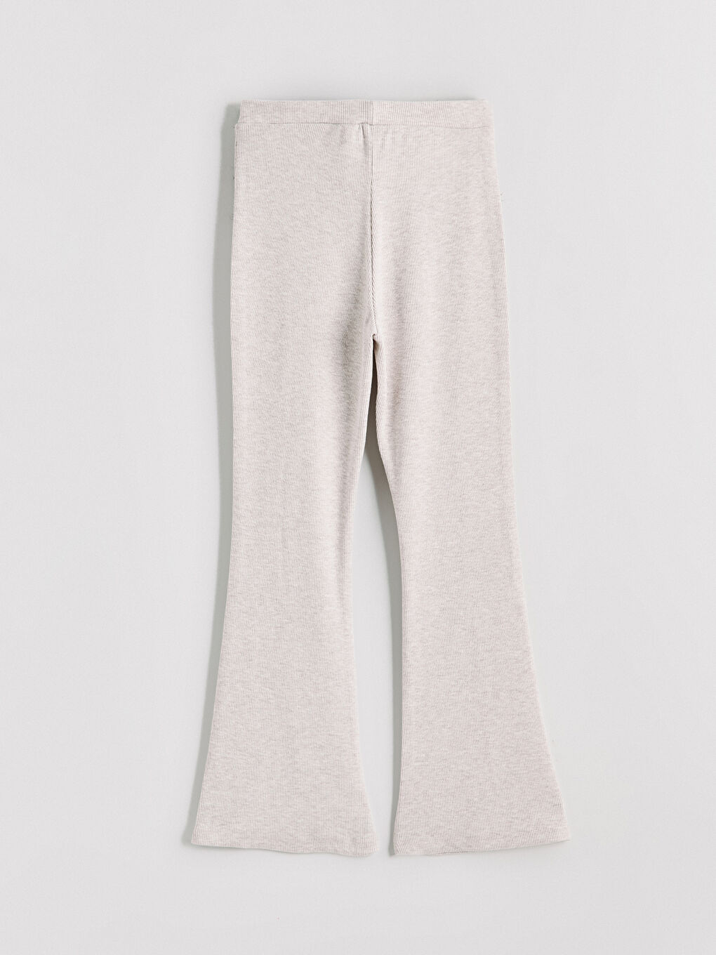 Bej Fitilli İspanyol Paça Kız Çocuk Tayt-2