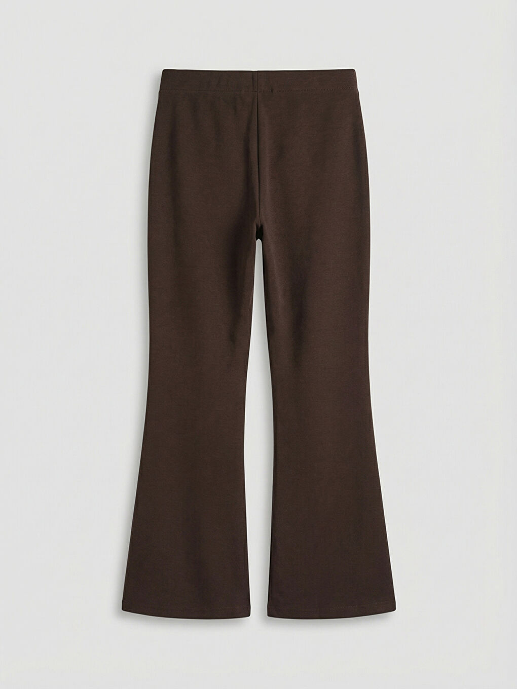 Kahverengi İspanyol Paça Kız Çocuk Tayt-1