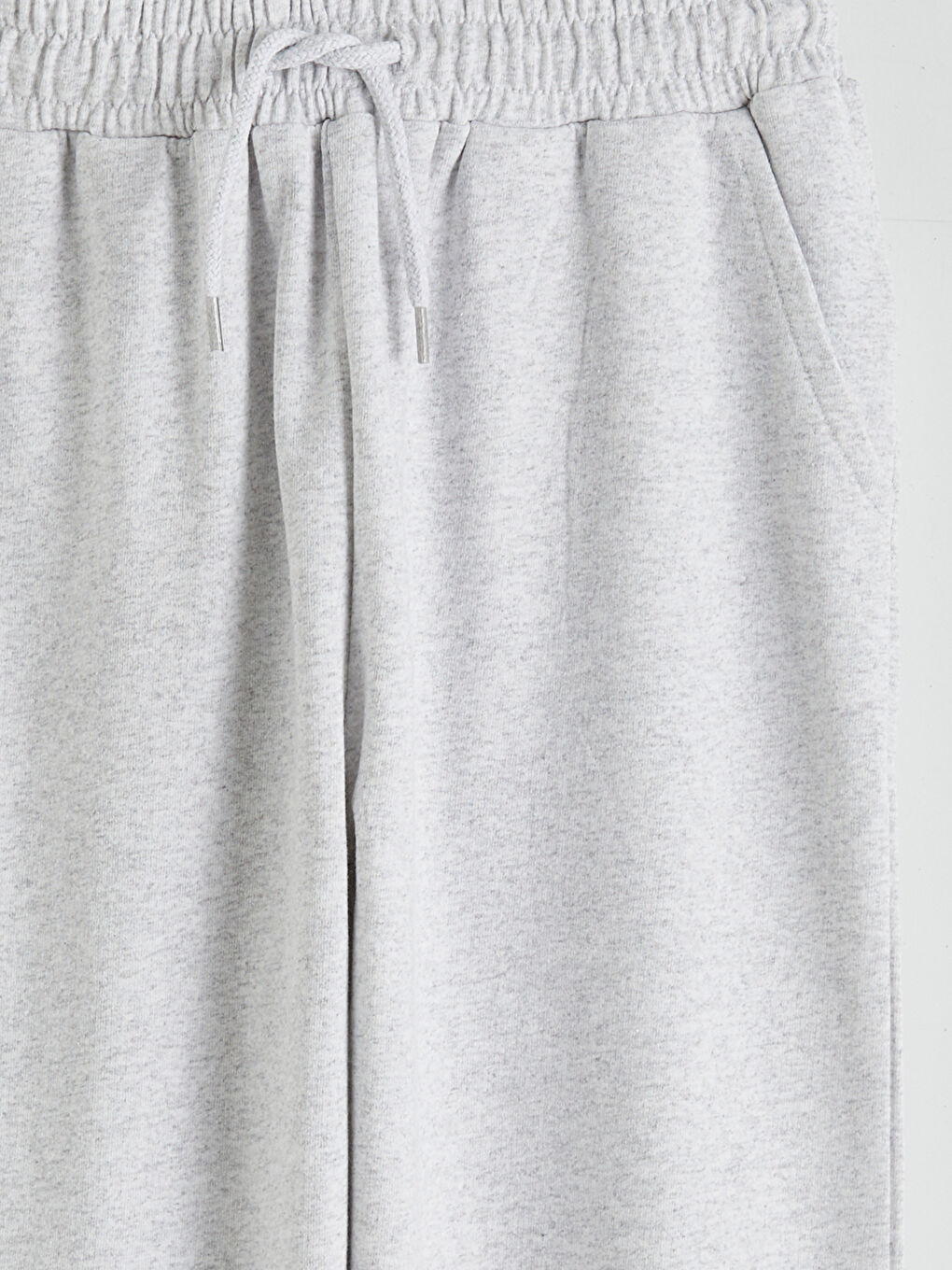 Gri Beli Lastikli Kız Çocuk Jogger Eşofman Altı-2