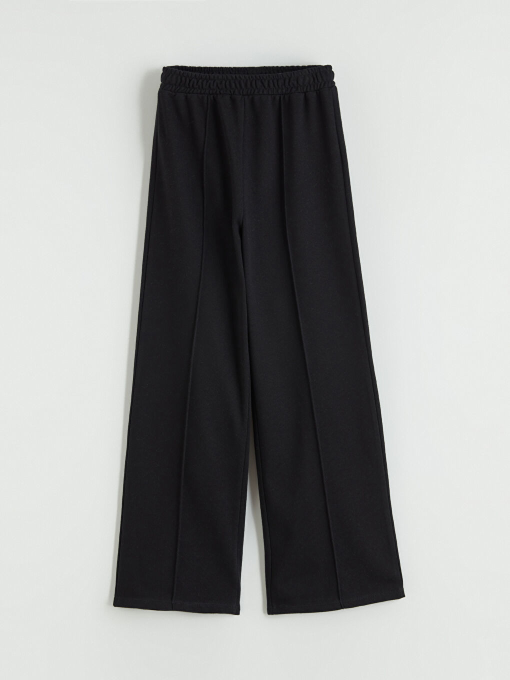 Siyah Beli Lastikli Kız Çocuk Eşofman Altı