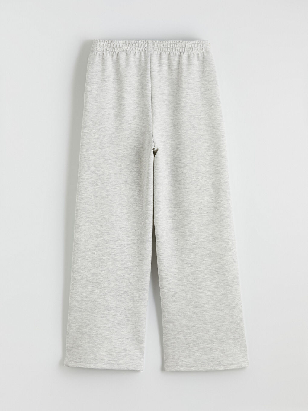 Gri Geniş Paça Kız Çocuk Soft Touch Eşofman Altı-2