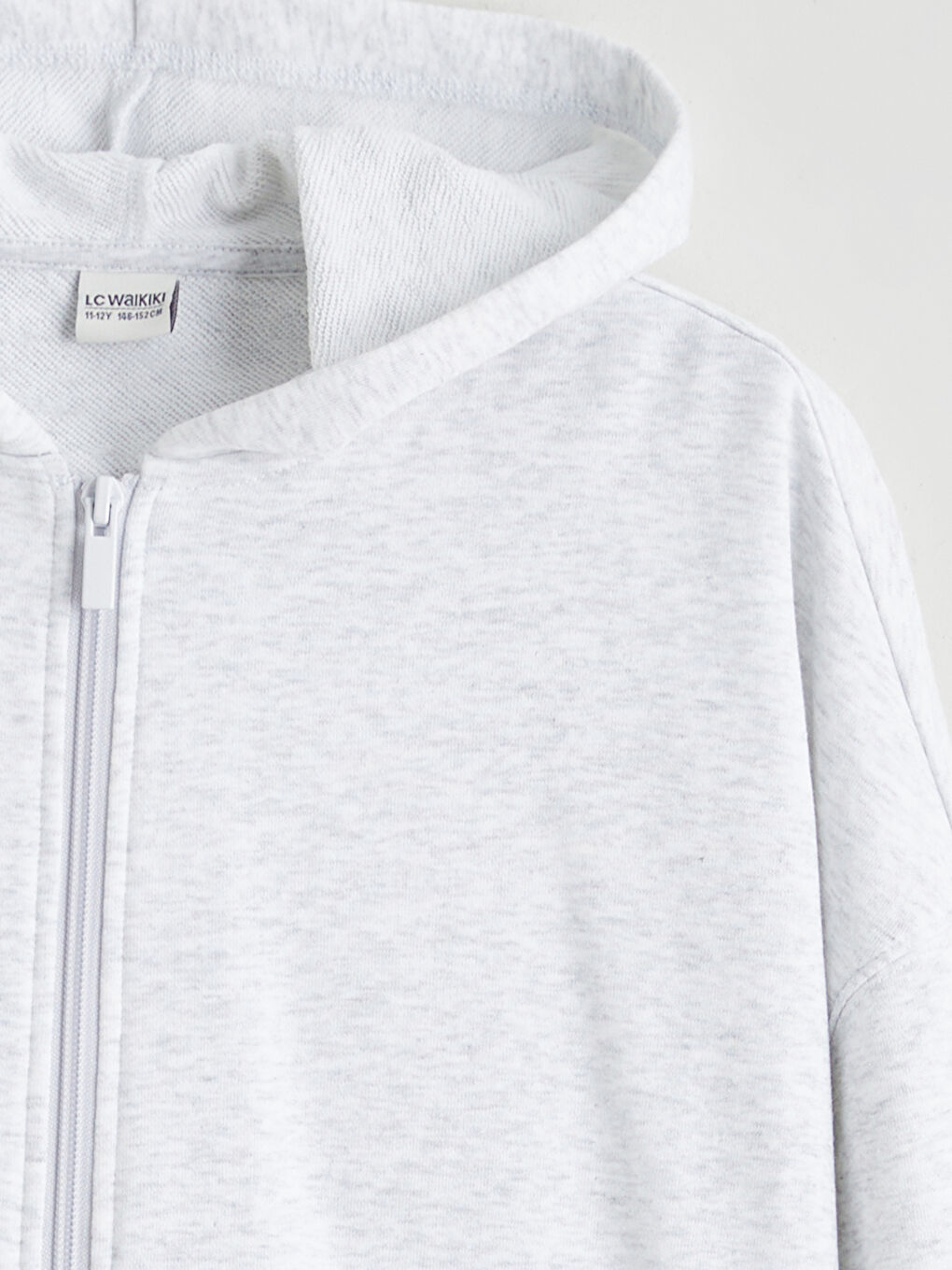 Hooded Girls' Zippered Sweatshirt-1