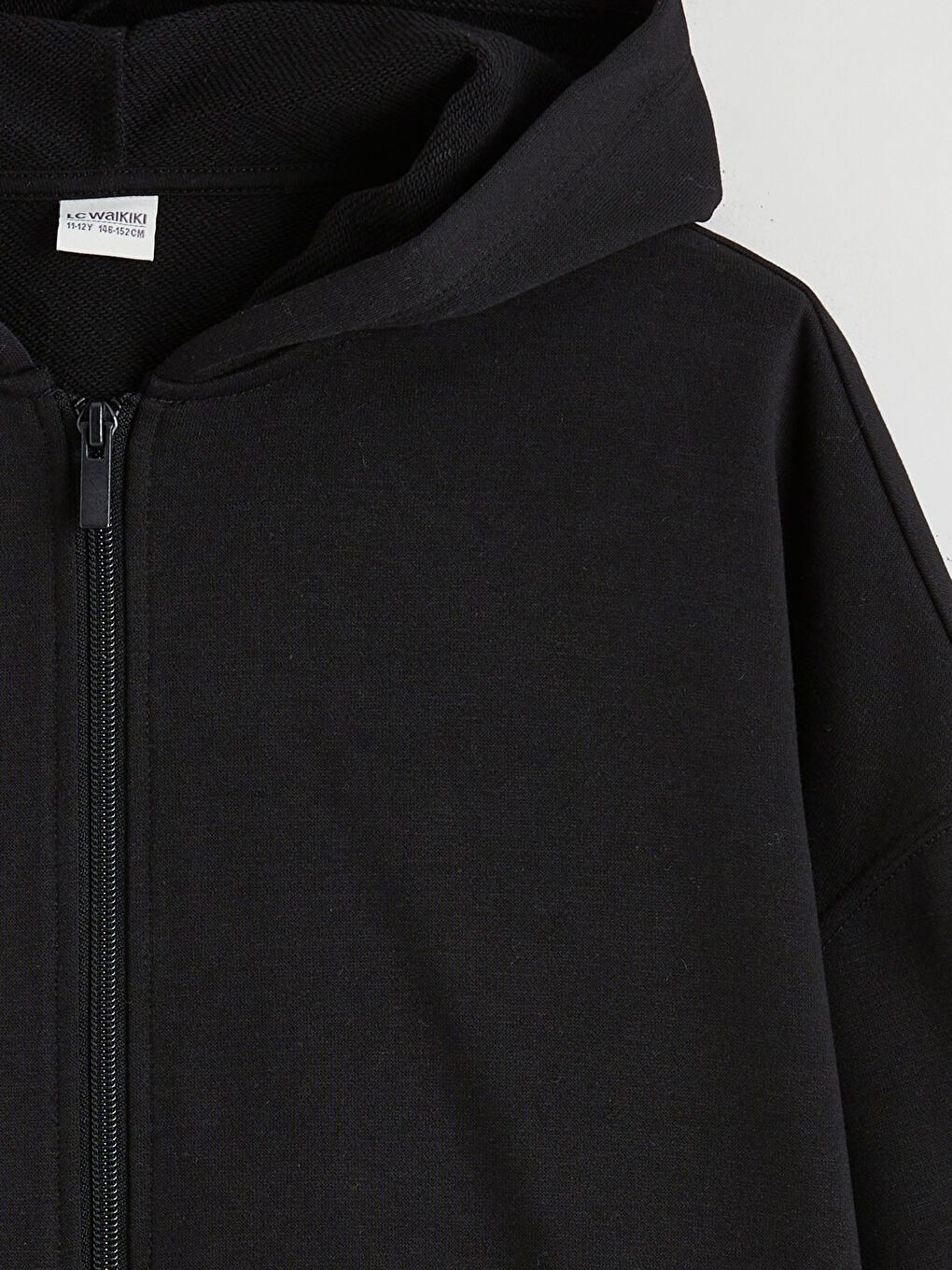 Girl BLACK Zip-Up Sweatshirt-1