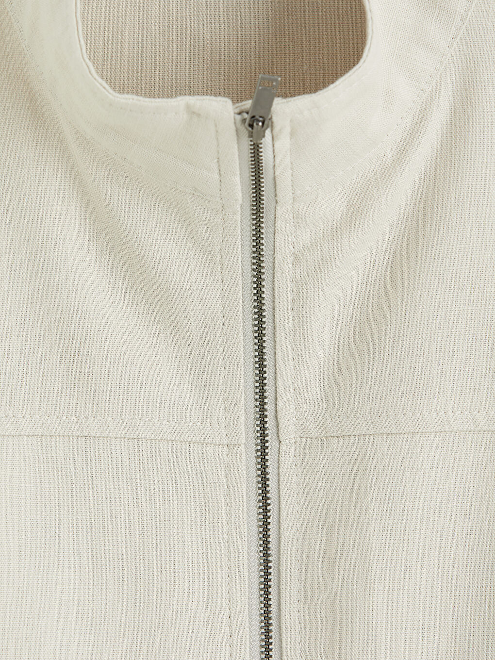 Gri Standart Kalıp Dik Yaka Erkek Mont-6