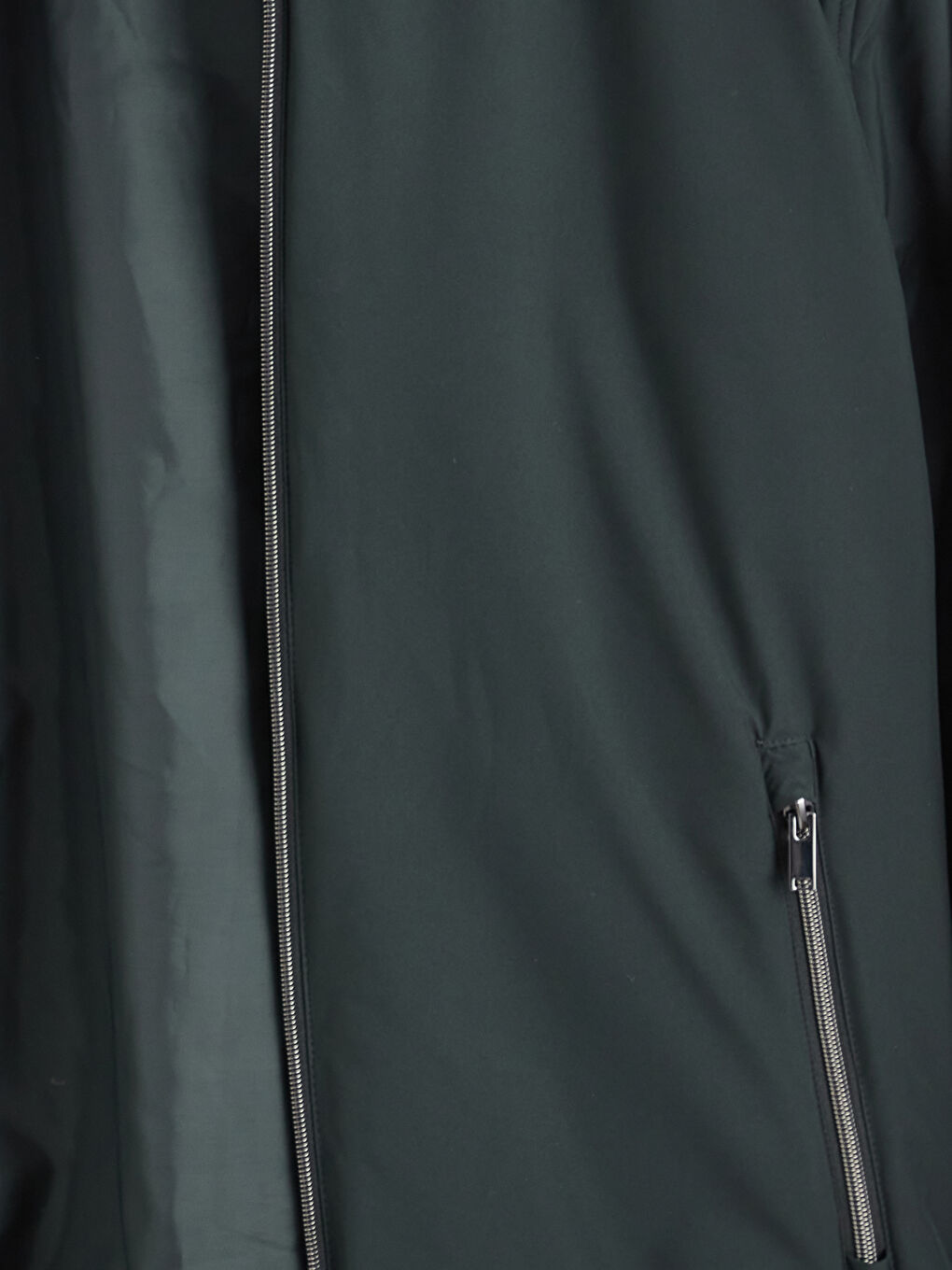 Yeşil Standart Kalıp Kapüşonlu Erkek Mont-6