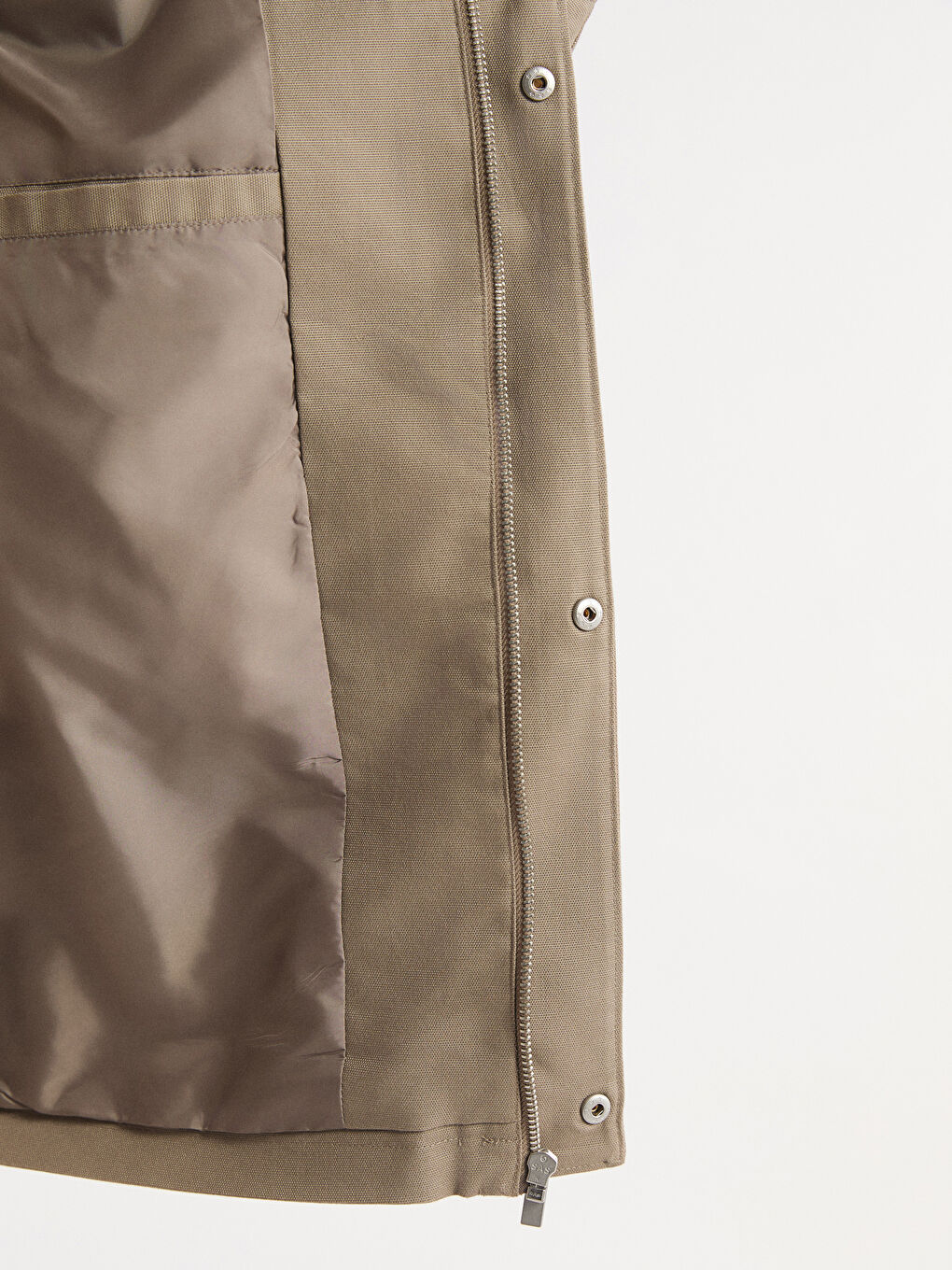 Bej Standart Kalıp Kadife Yaka Erkek Ceket-4