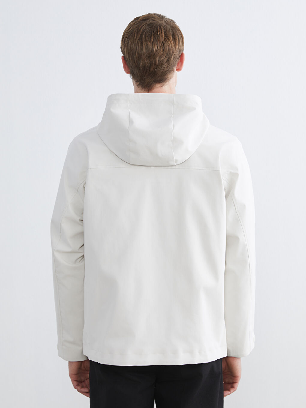 Мужчины Бежевый Дождевик-4