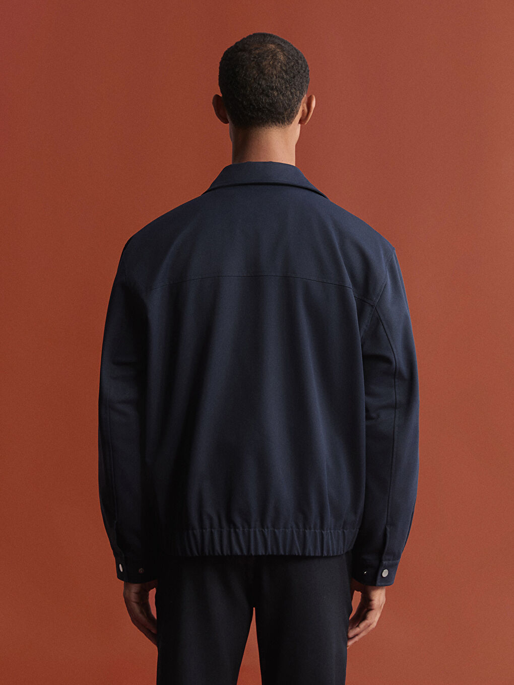 Lacivert Rahat Kalıp Erkek Ceket-4