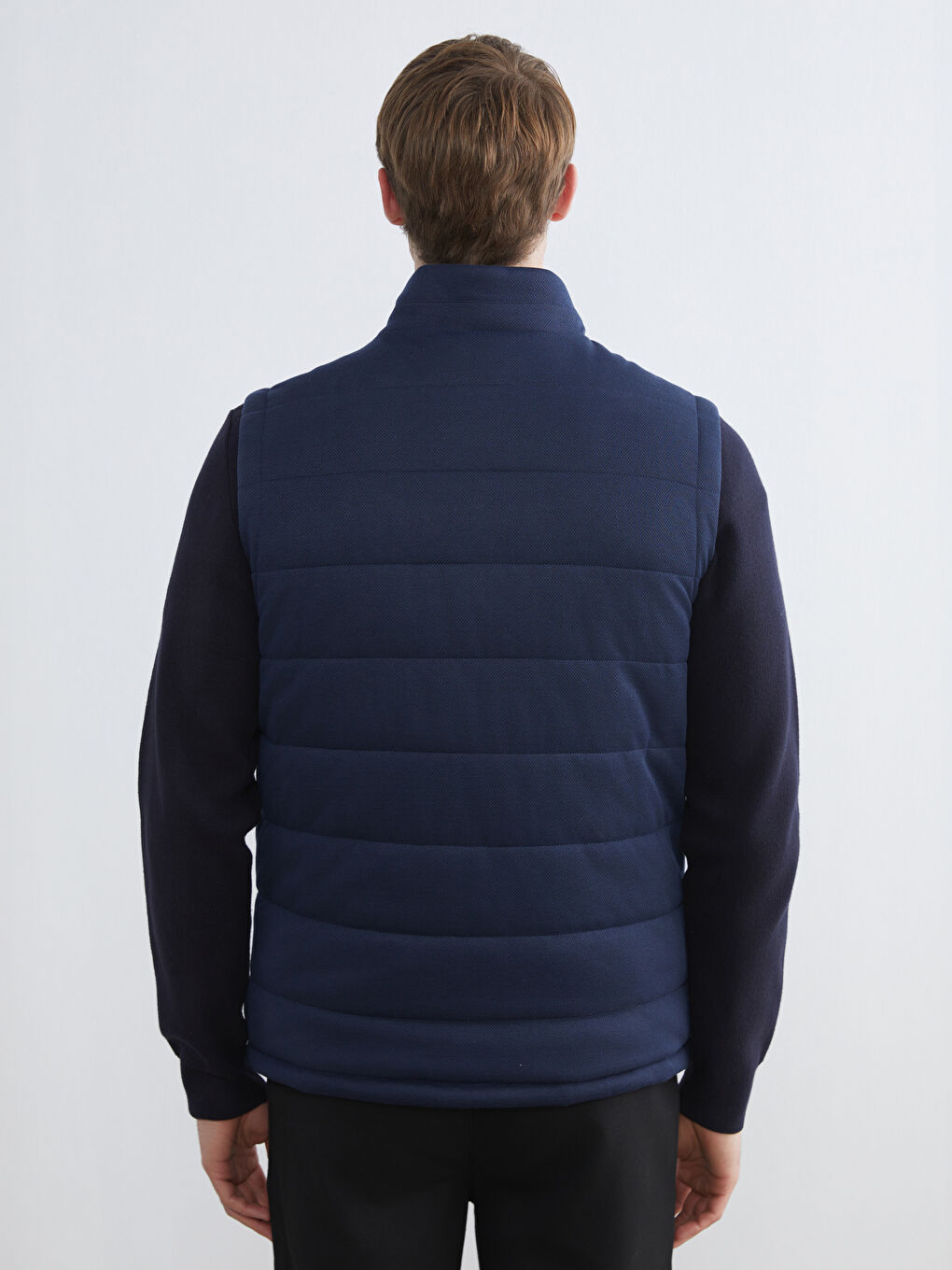 Straight Collar Men's Inflatable Vest-4