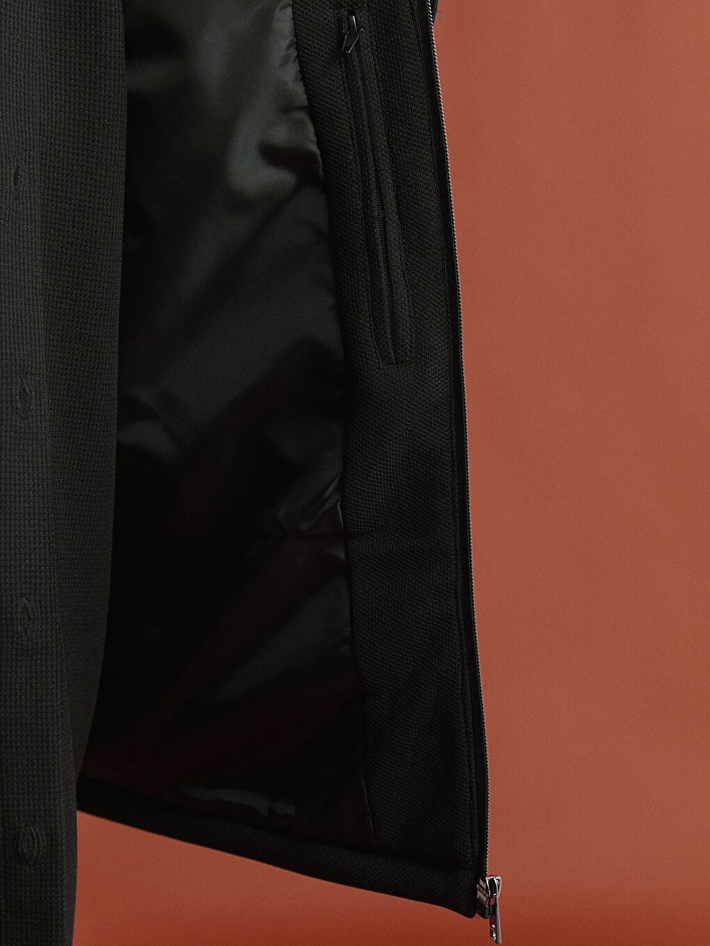 Siyah Dik Yaka Erkek Şişme Yelek-3