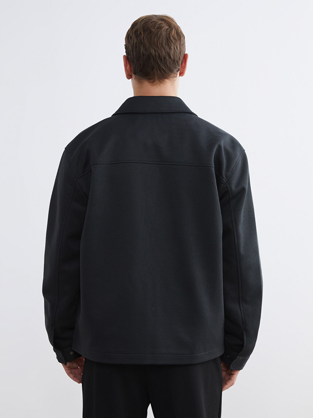 Lacivert Standart Kalıp Erkek Ceket-4