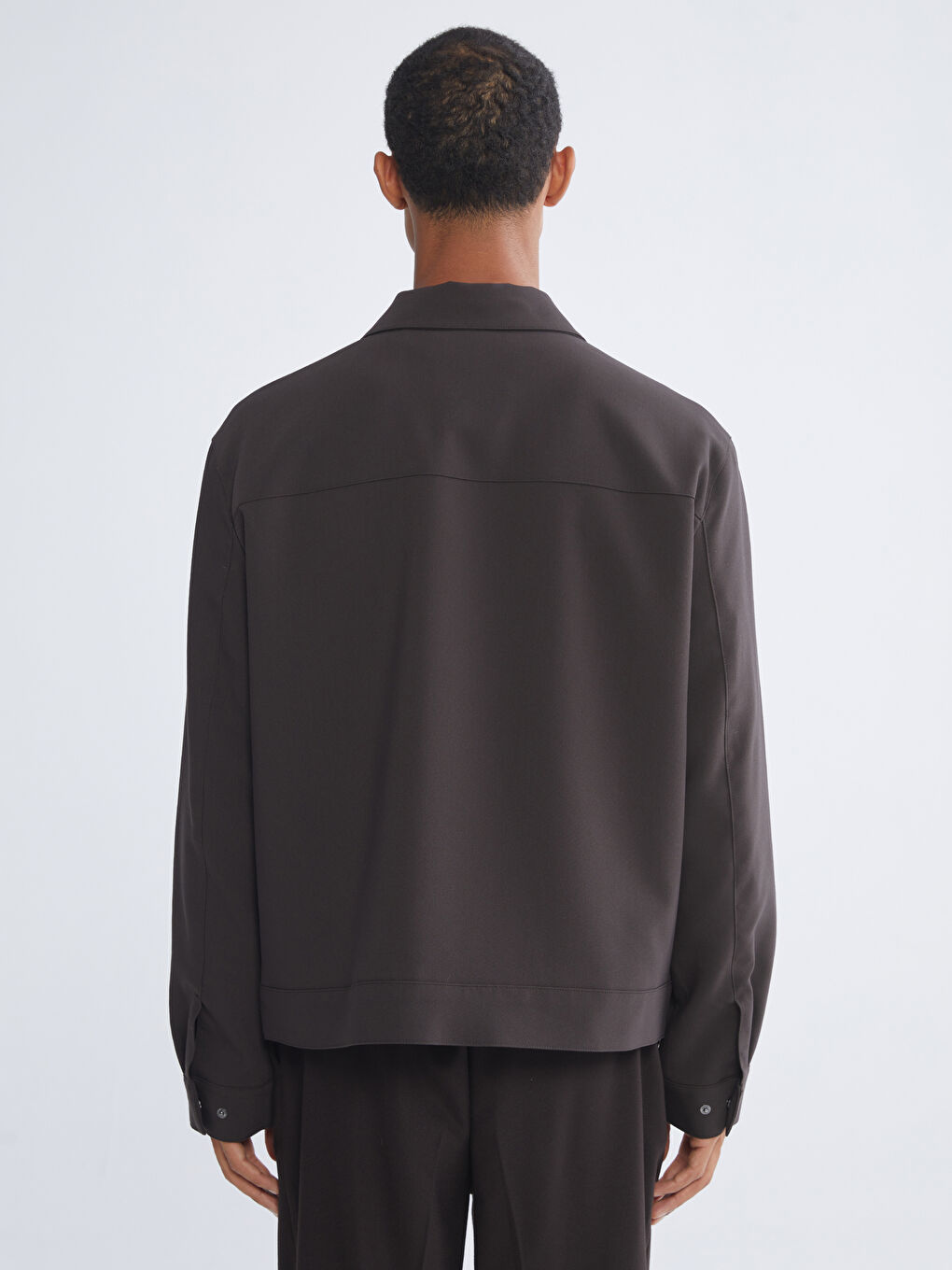 Kahverengi Standart Kalıp Erkek Mont-4