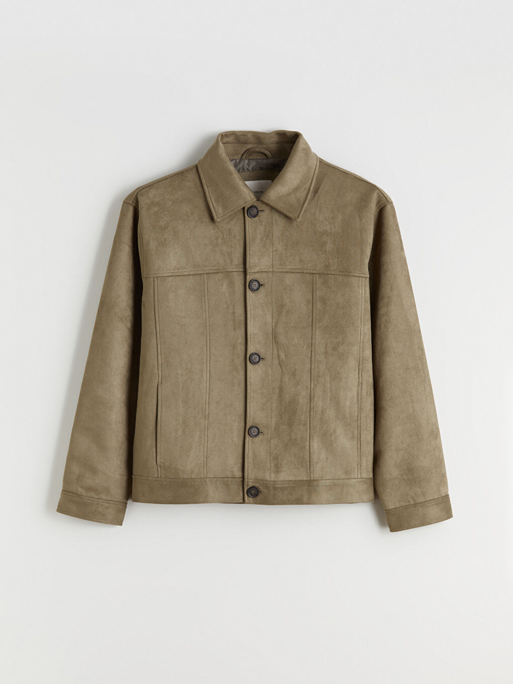 Yeşil Rahat Kalıp Erkek Süet Mont-4