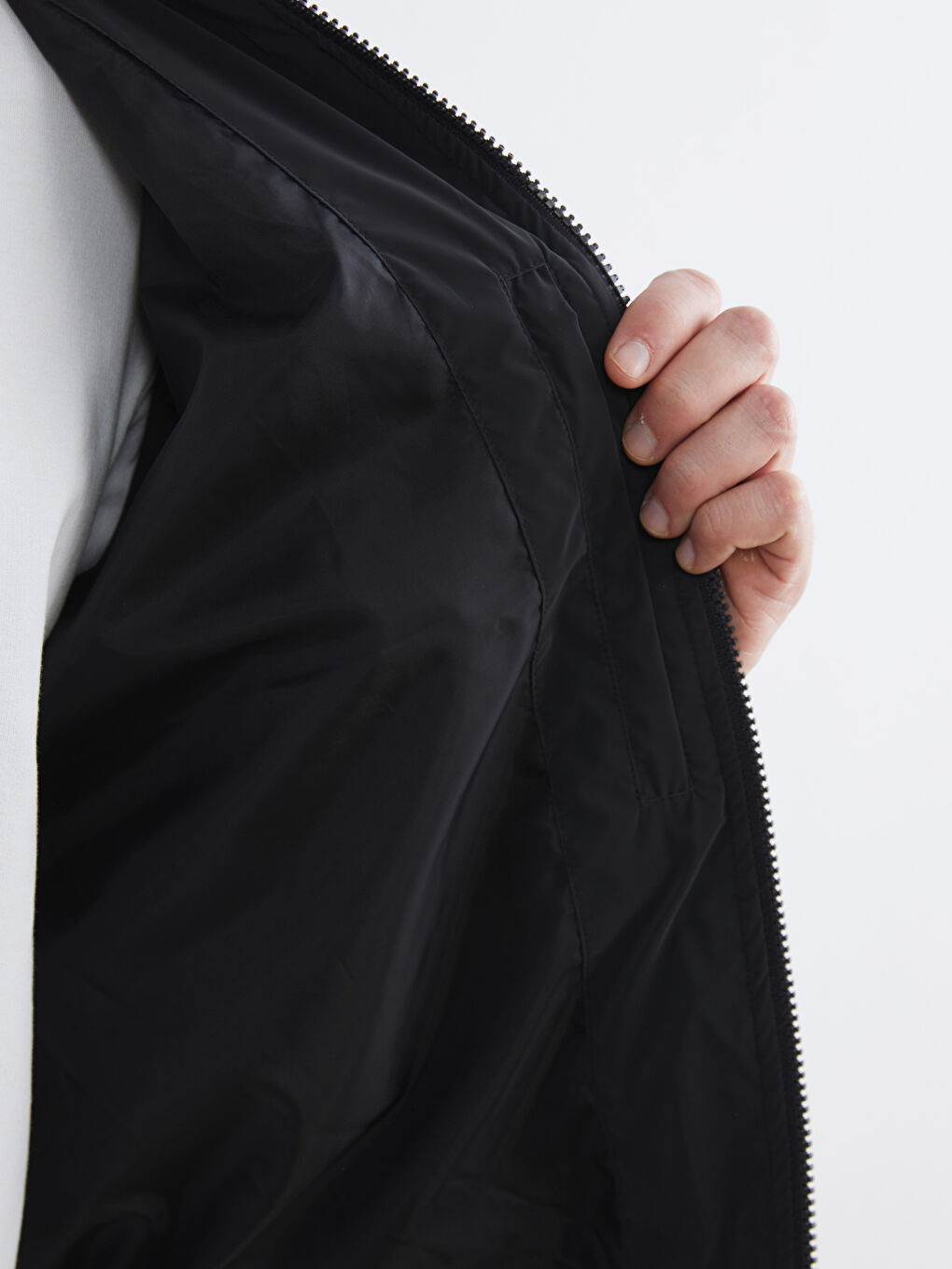 Мъжко палто с класическа кройка-3