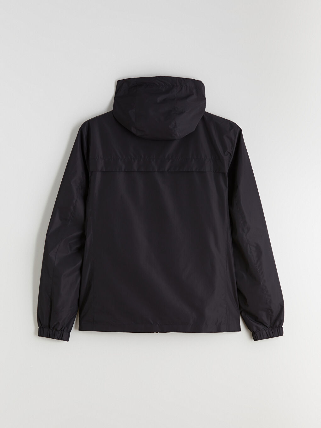 Lacivert Standart Kalıp Kapüşonlu Erkek Yağmurluk-7