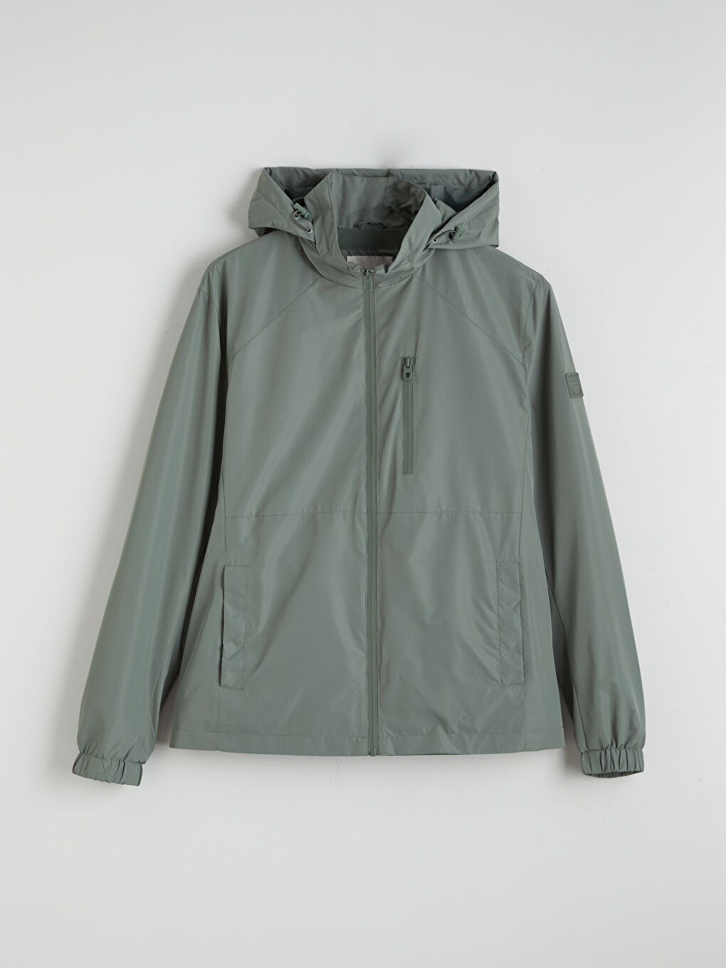 Regular Fit Hooded Men's Raincoat-6