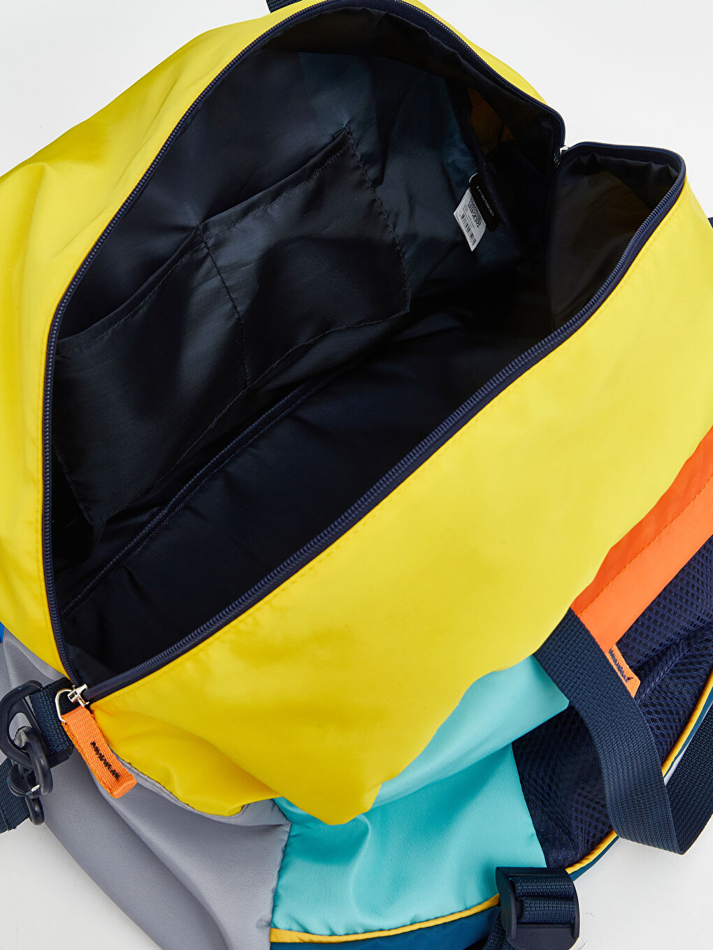 Turkuaz Renk Bloklu Erkek Çocuk Spor Çantası-2