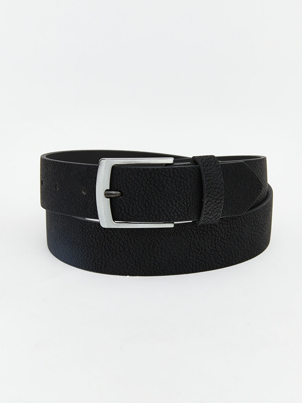 Siyah Deri Görünümlü Erkek Çocuk Kemer