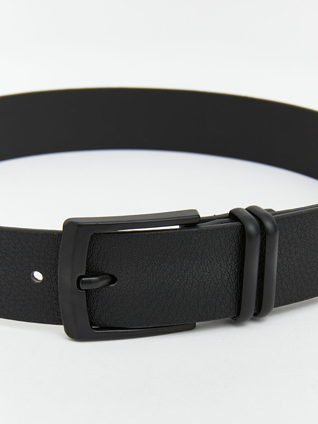 Siyah Deri Görünümlü Erkek Çocuk Kemer -3