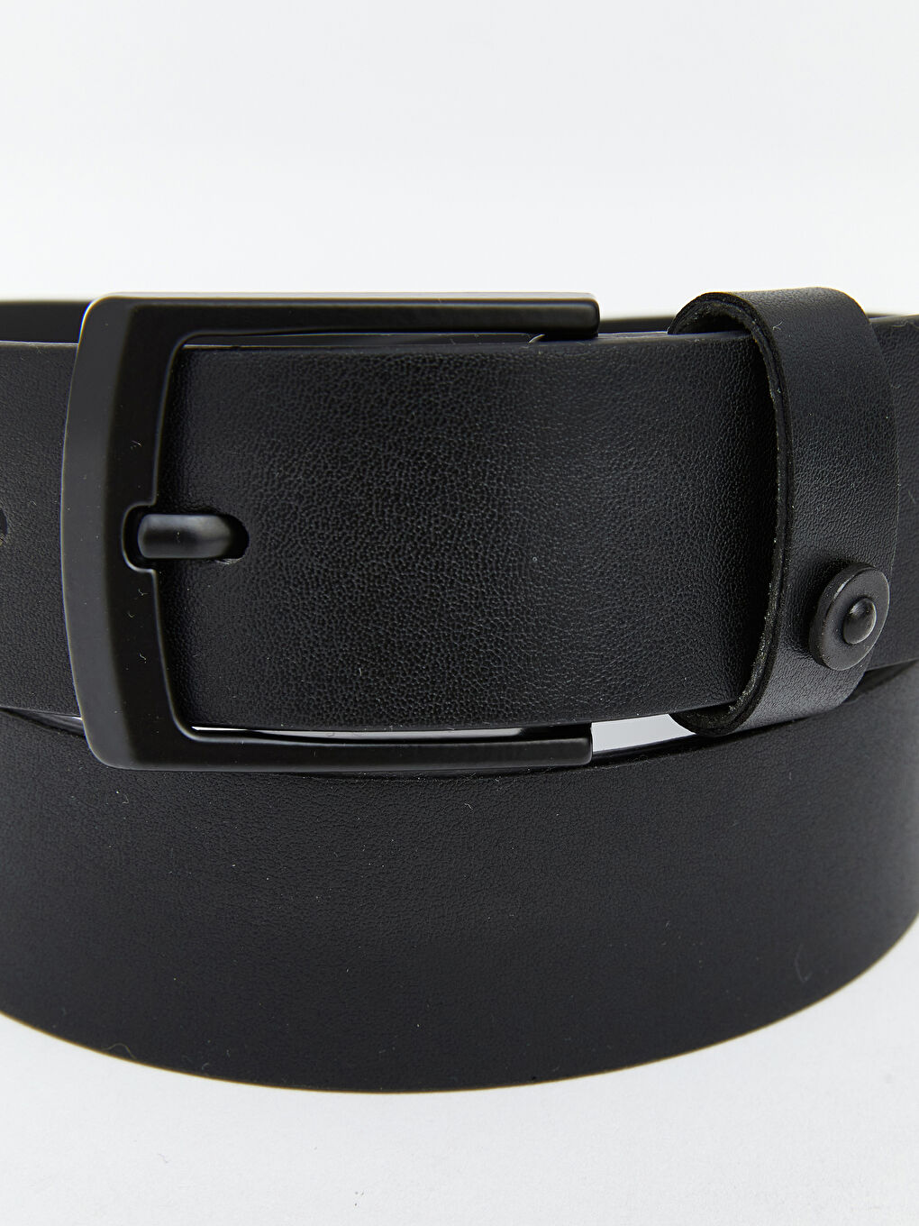 Siyah Deri Görünümlü Erkek Çocuk Kemer -3