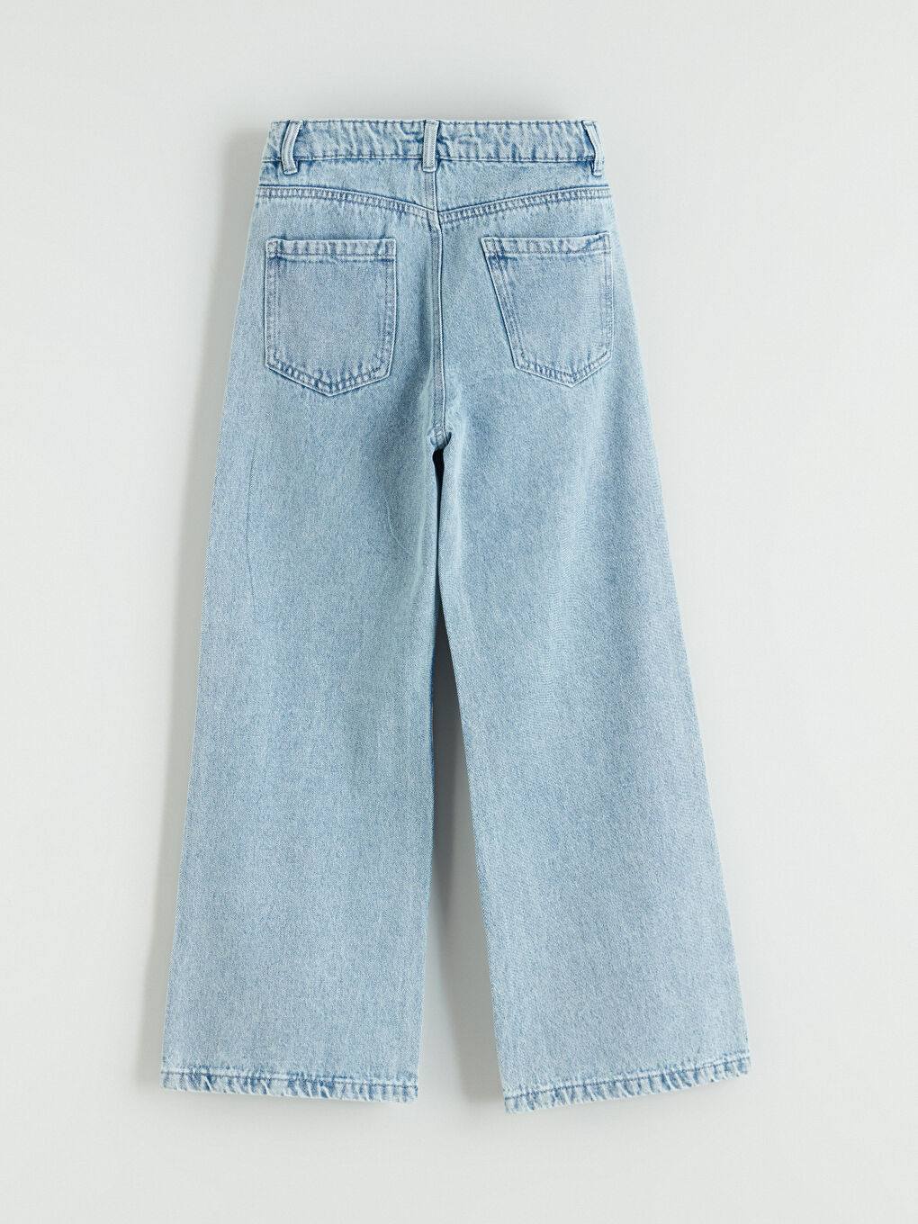 Ženske široke farmerke sa ukrasnim kamenčićima.-2