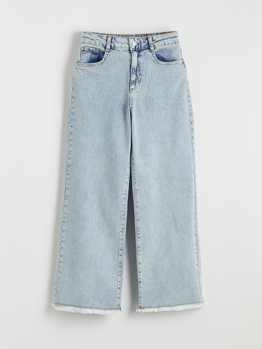 Mavi Wideleg Kız Çocuk Jean Pantolon