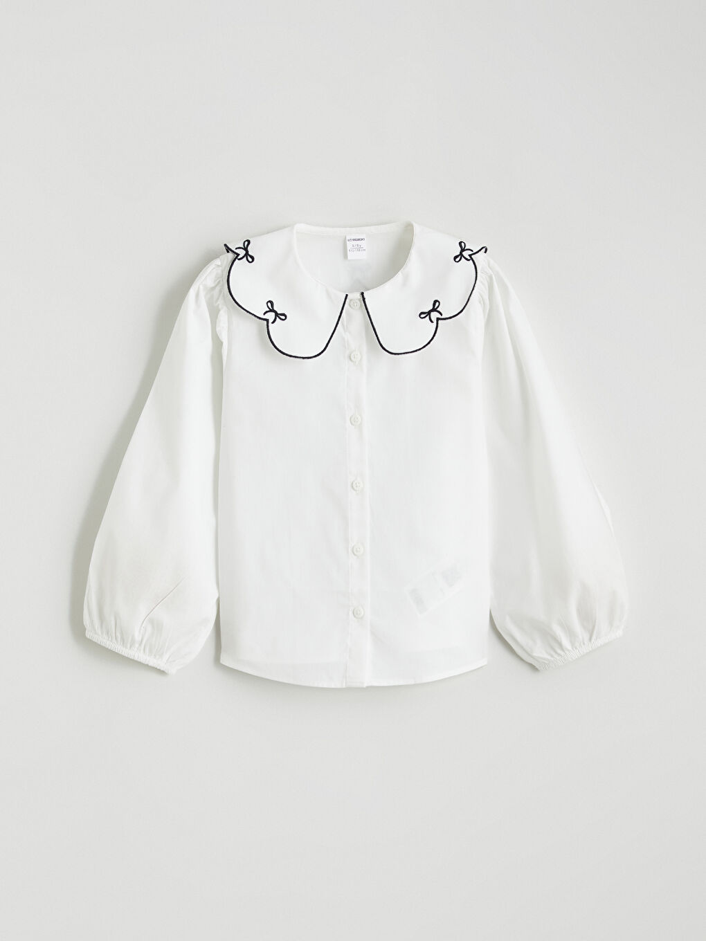 Baby Collar Poplin Shirt for Girls