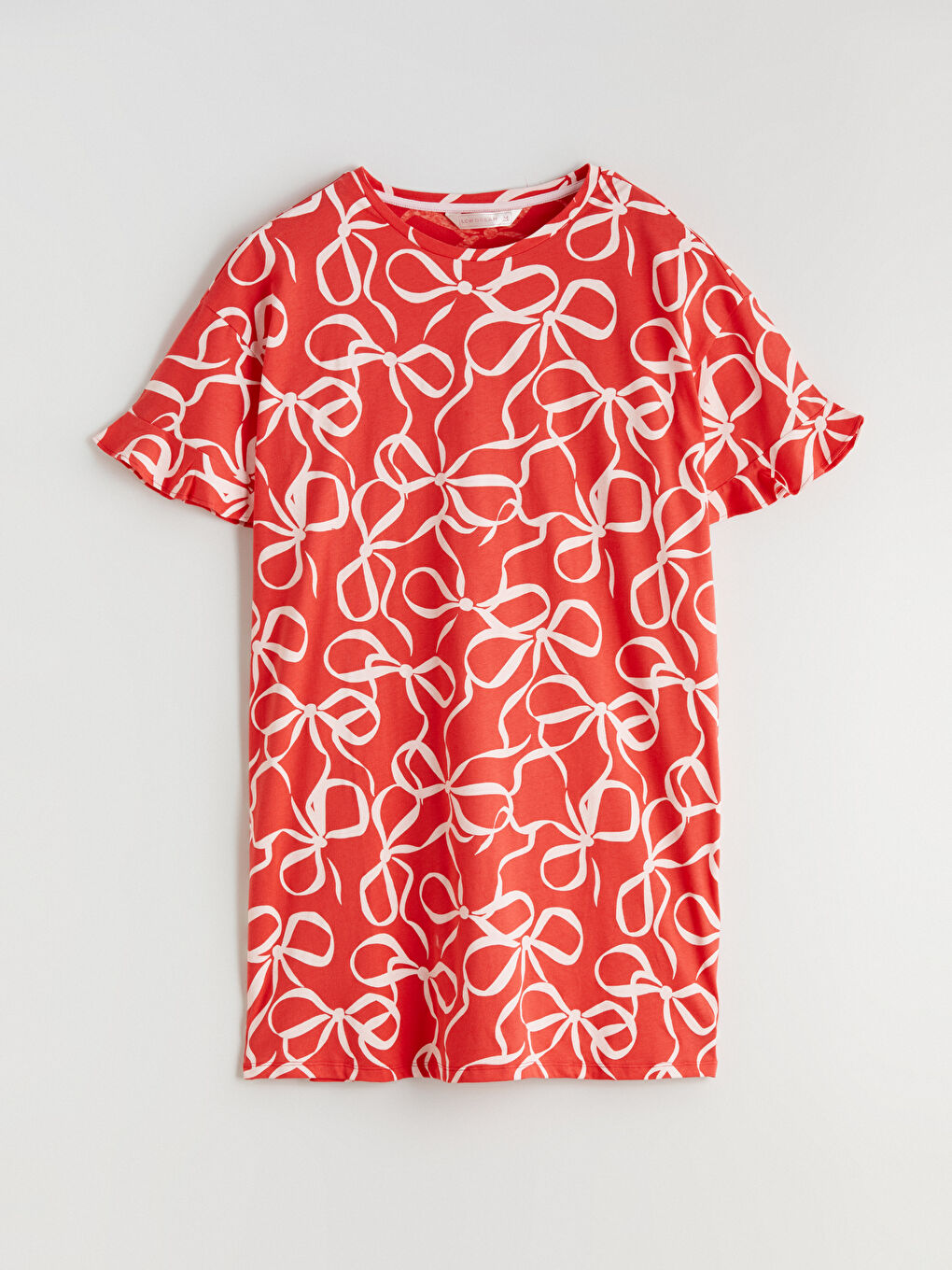 Әйелдер қызыл Түнгі көйлек-4