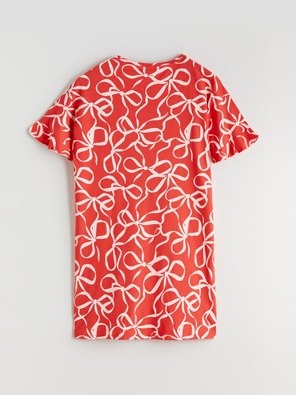 Әйелдер қызыл Түнгі көйлек-5