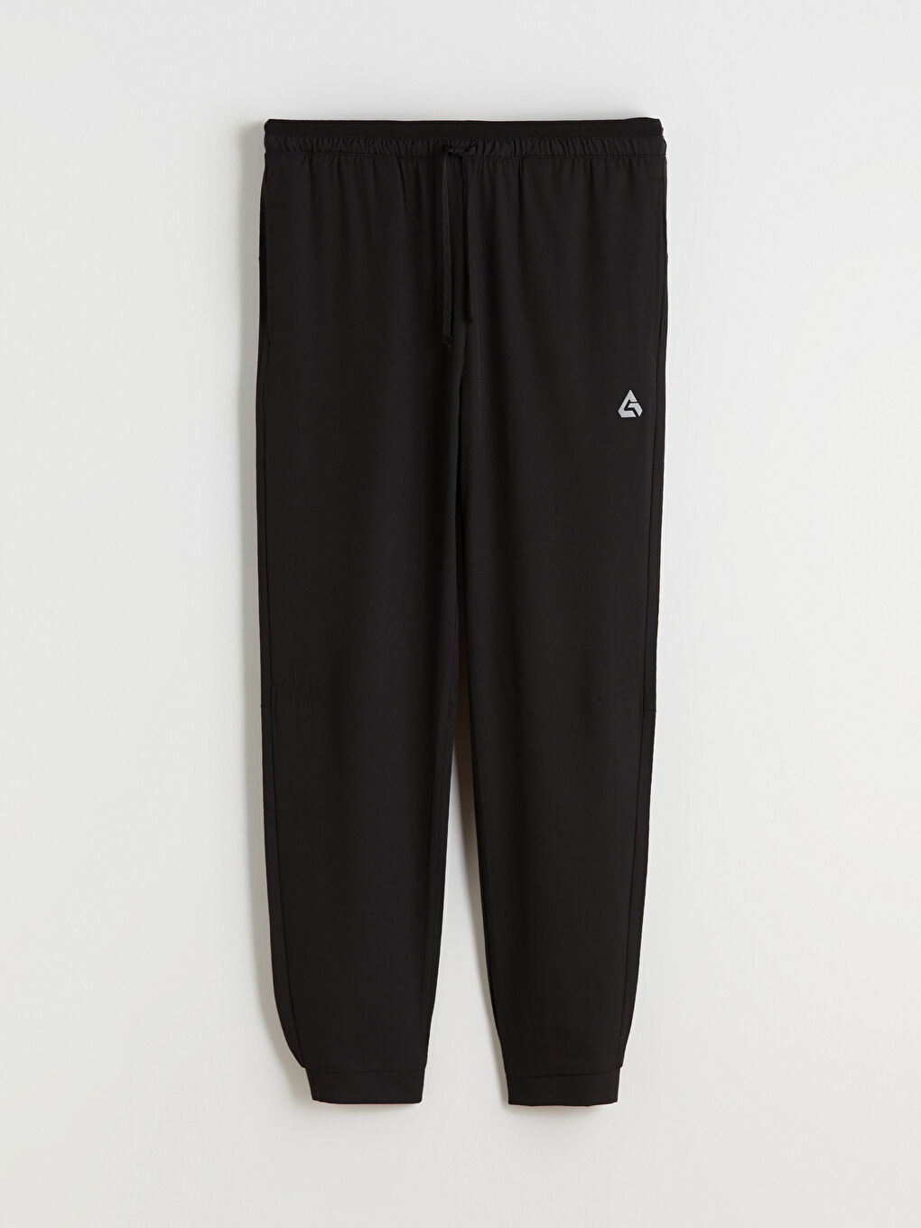 მამაკაცები შავი ჯოგერ სპორტული შარვალი-4