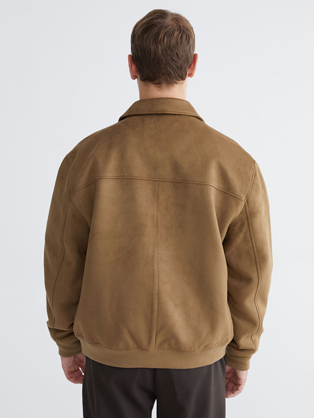 BEŽ Kaput od veštačke kože Muškarac-5