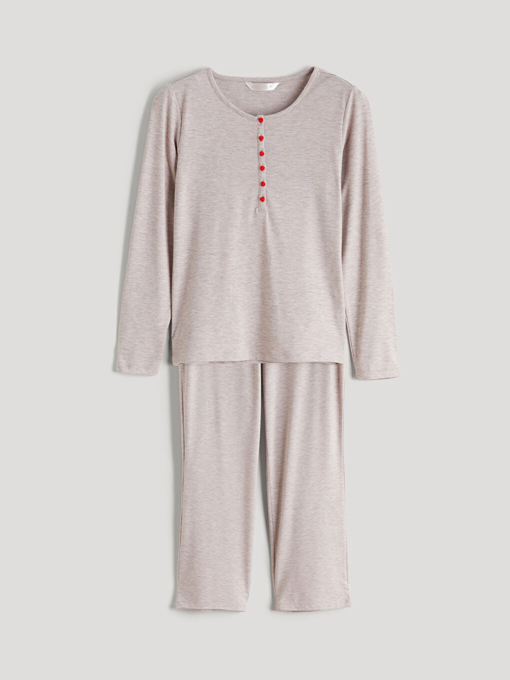 Bisiklet Yaka Kadın Pijama Takım-4