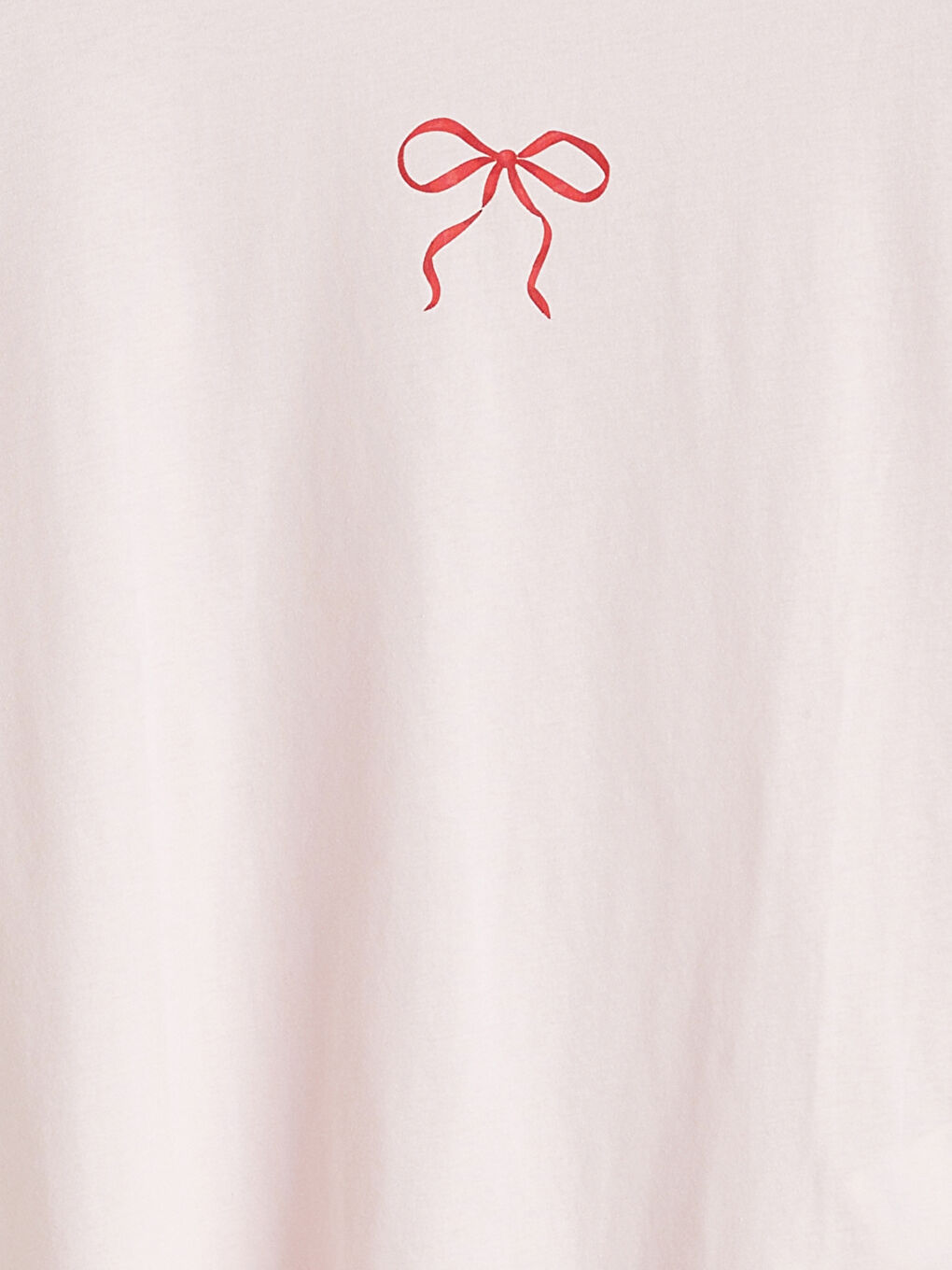 Kırmızı Fiyonk Baskılı Kadın Şortlu Pijama Takımı-6