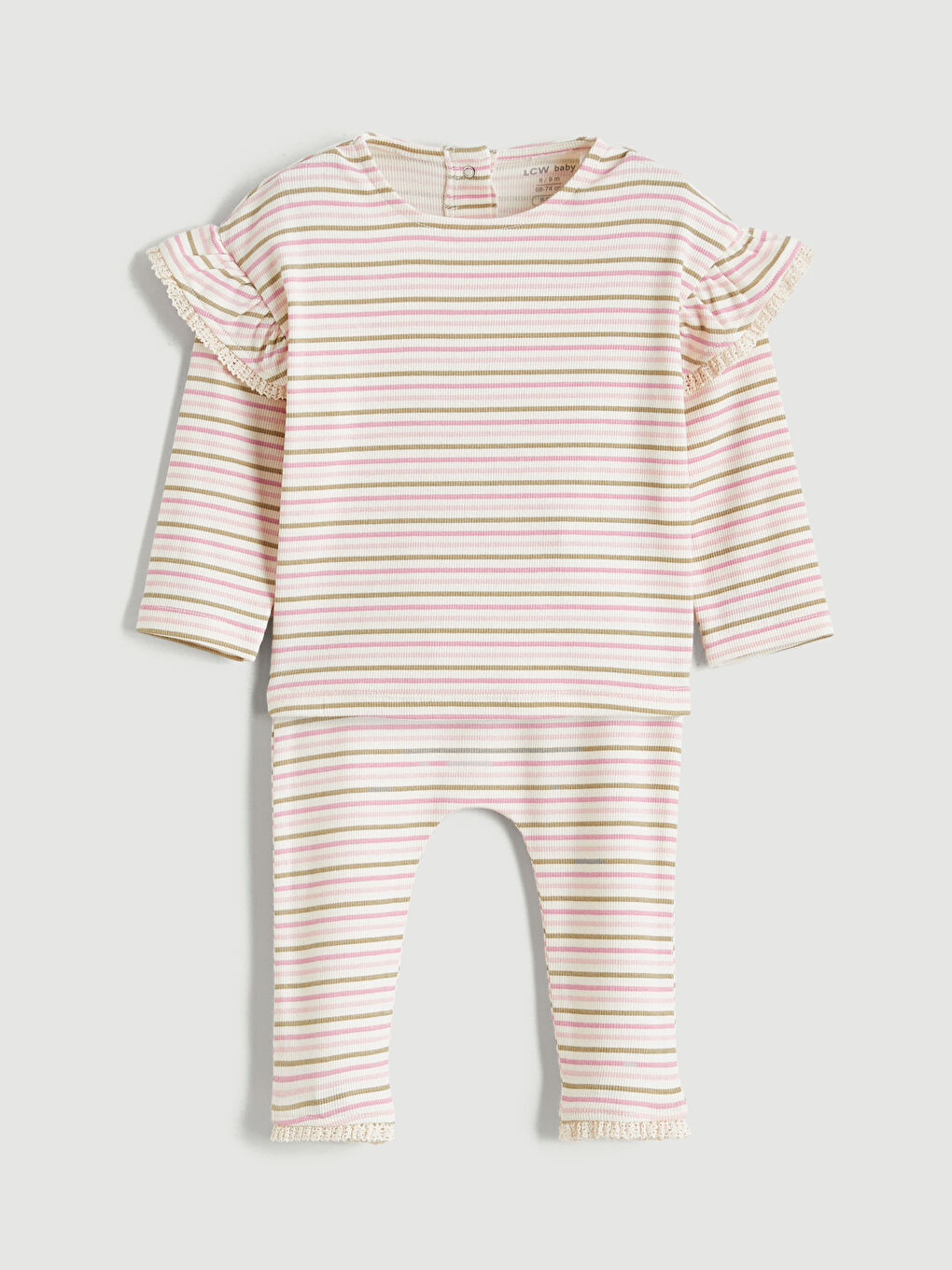 Striped Tee and Leggings Set for Baby Girls