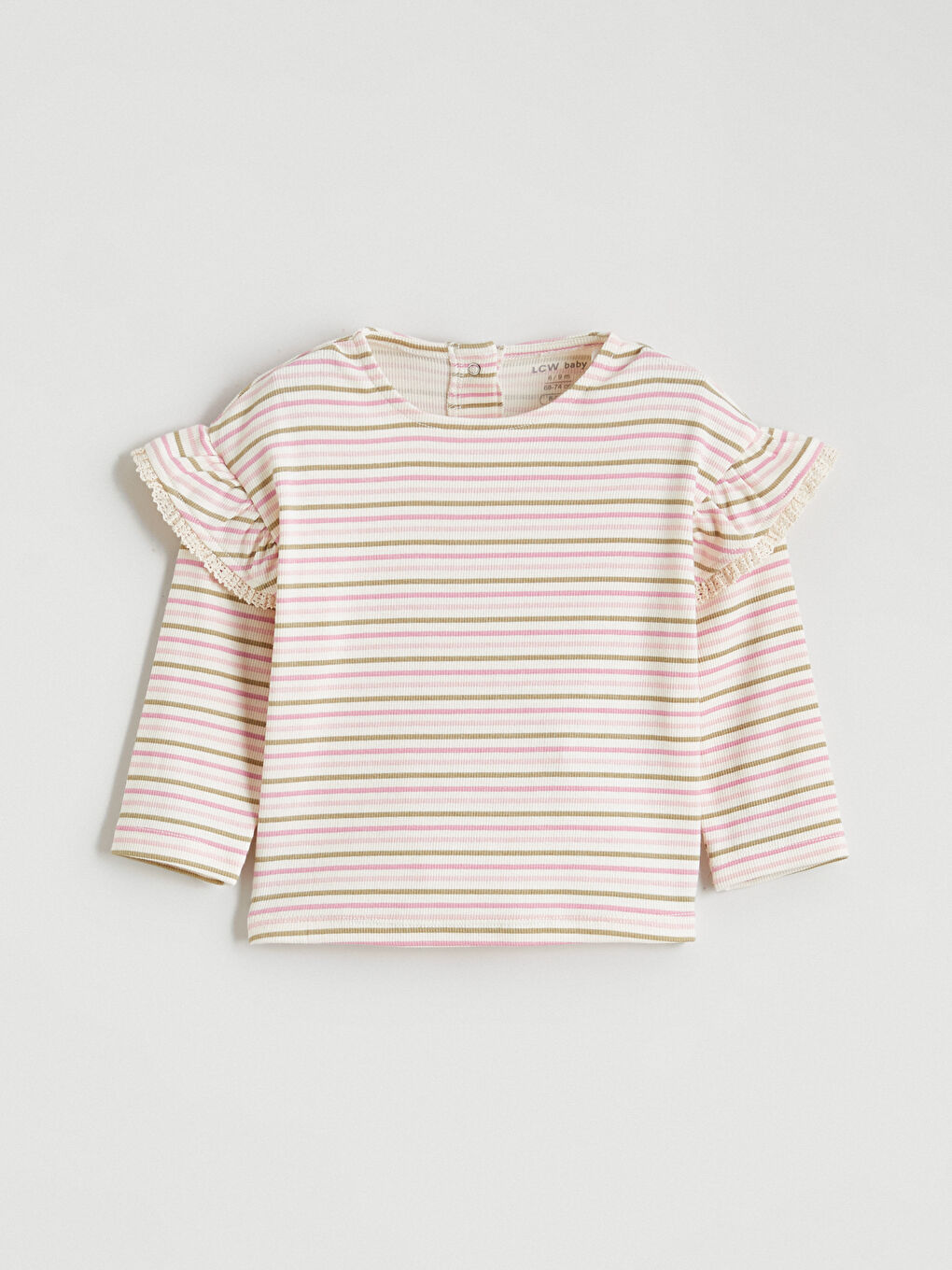 Striped Tee and Leggings Set for Baby Girls-1